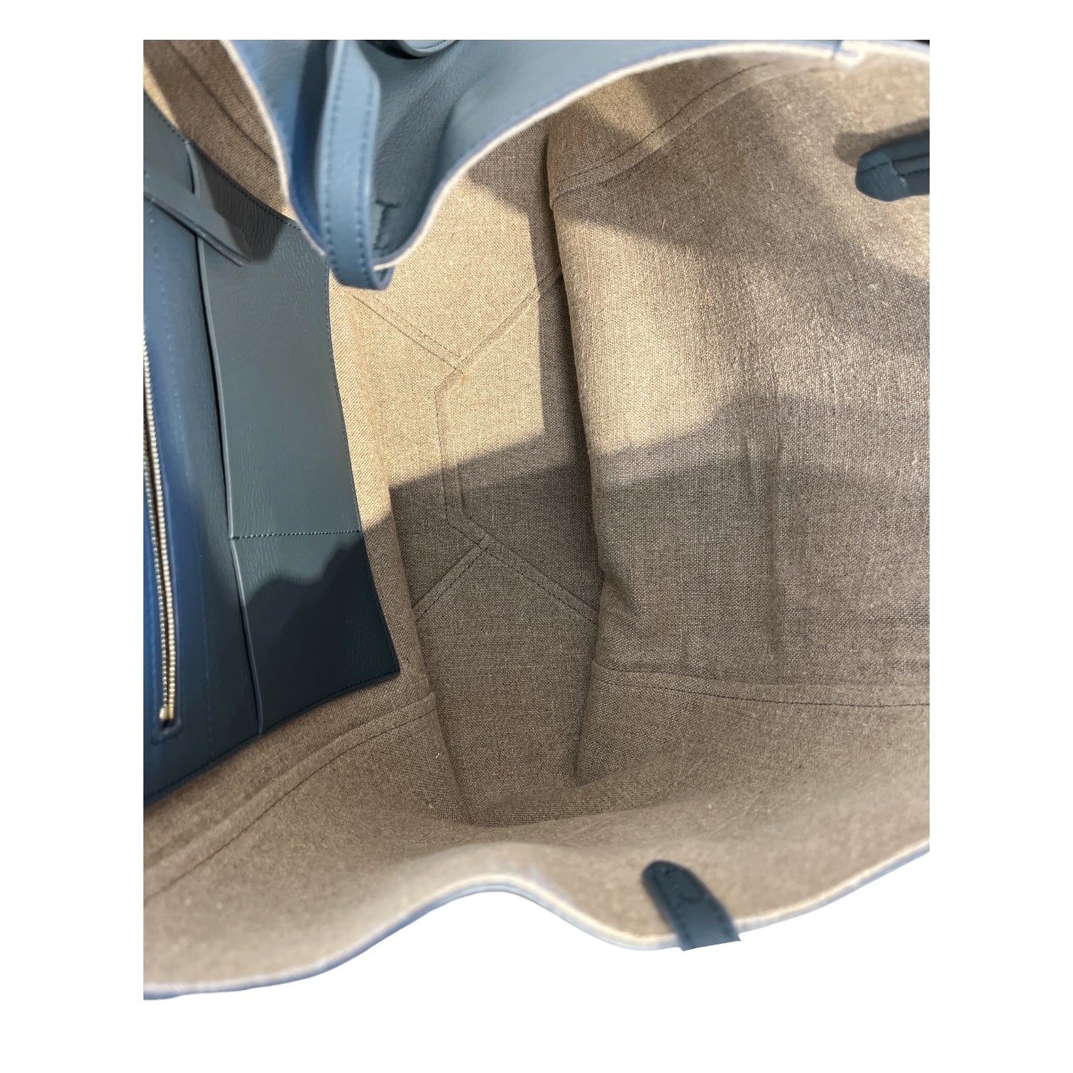 CELINE/Tote Bag/Leather/BLU/phantom cabas view 6