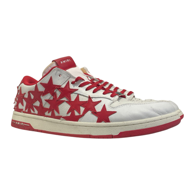 AMIRI/Low-Sneakers/US 14/All Over Print/Leather/RED/Stars Low