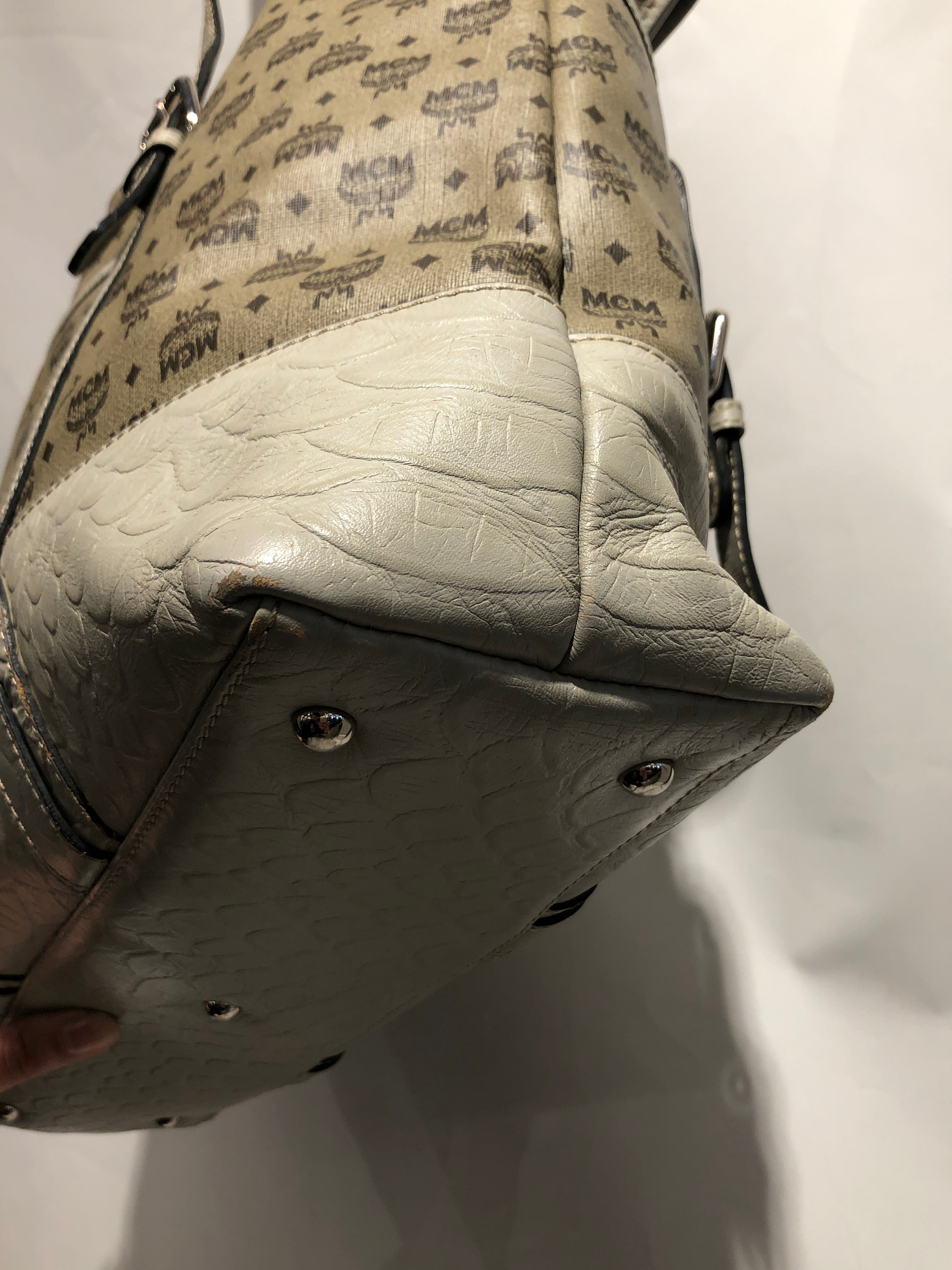 MCM/Tote Bag/Monogram/Leather/GRY/ view 5