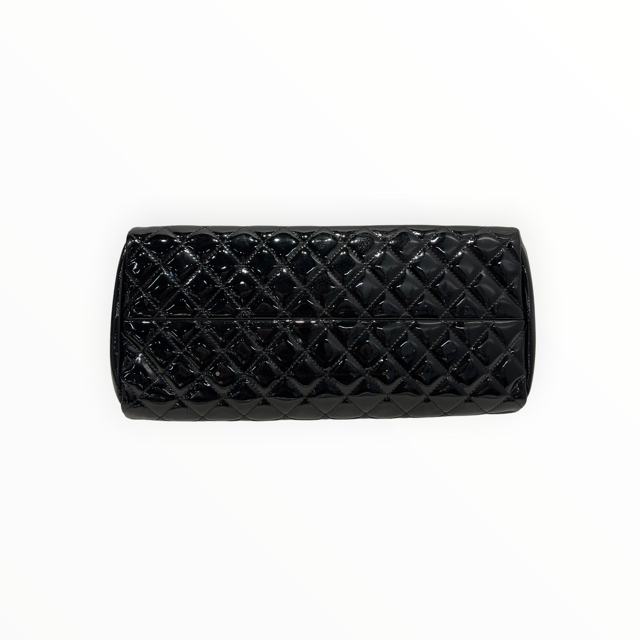 CHANEL/Bag/Leather/BLK/patent just mademoiselle quilt view 3