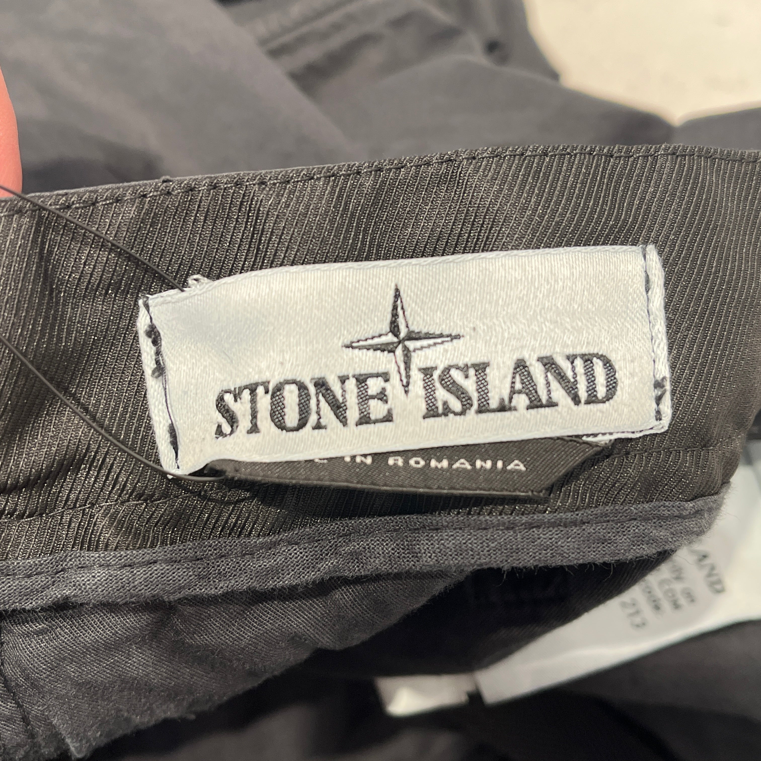 STONE ISLAND/Shorts/29/Cotton/BLK/cargo shorts view 6