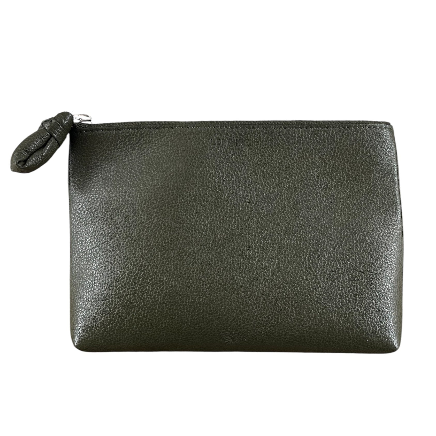 LEMAIRE/Clutch Bag/Leather/GRN/PEBBLED LEATHER POUCH view 1