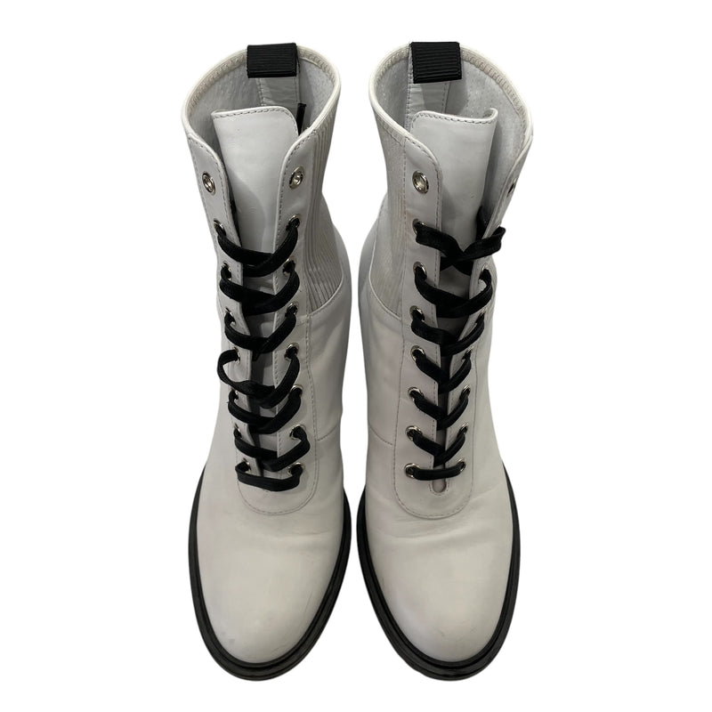 Gianvito Rossi/Ankle Boots/EU 38/Leather/WHT/MARTIS PLATFORM ANKLE BOOT
