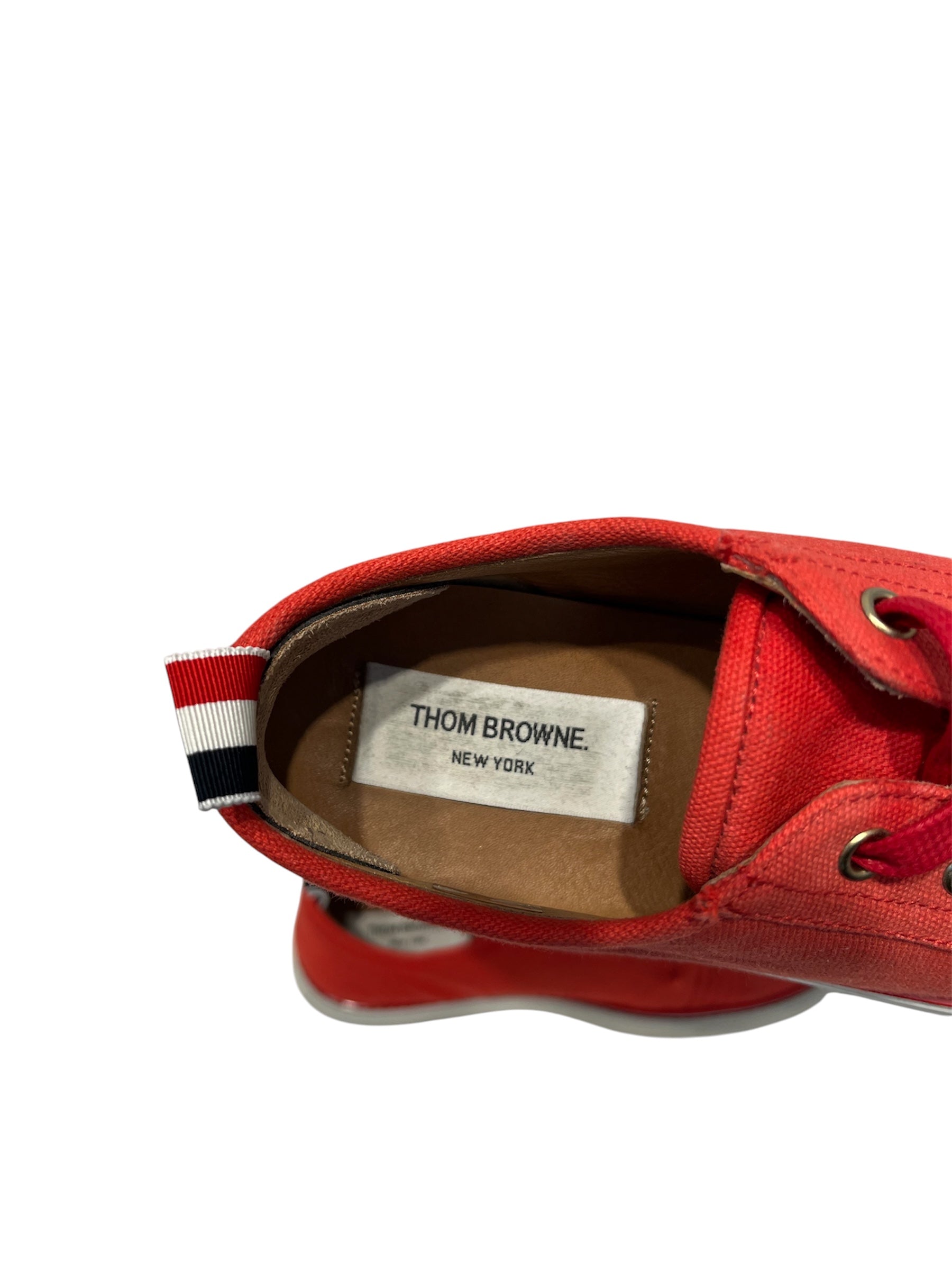 THOM BROWNE. NEW YORK/Low-Sneakers/US 7/Cotton/RED/ view 4