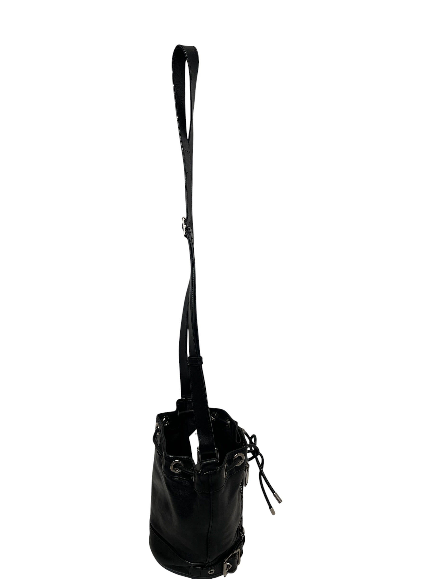 SAINT LAURENT/Bag/Leather/BLK/Rider Bucket Bag view 4