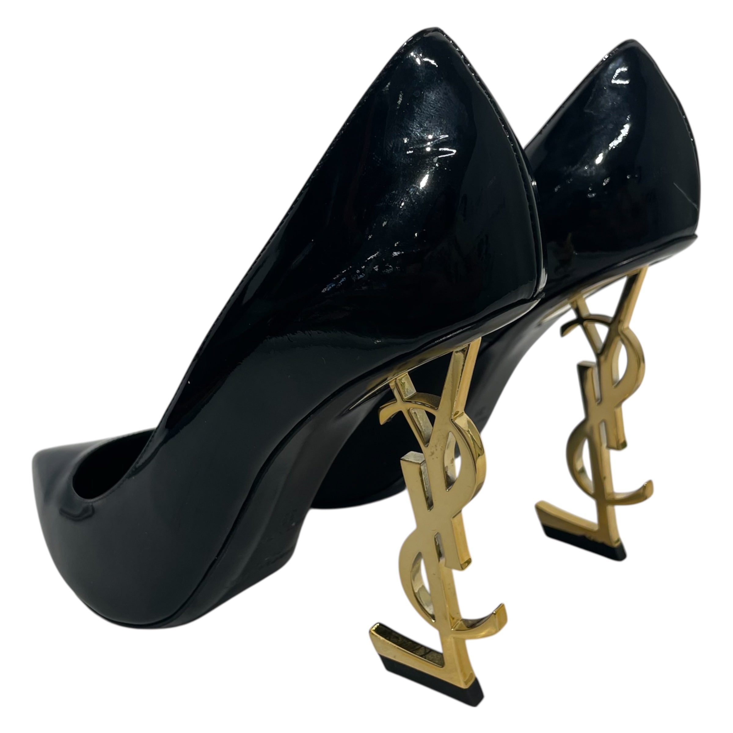 YVES SAINT LAURENT/Heels/EU 39/Leather/BLK/Opyum Pumps view 2