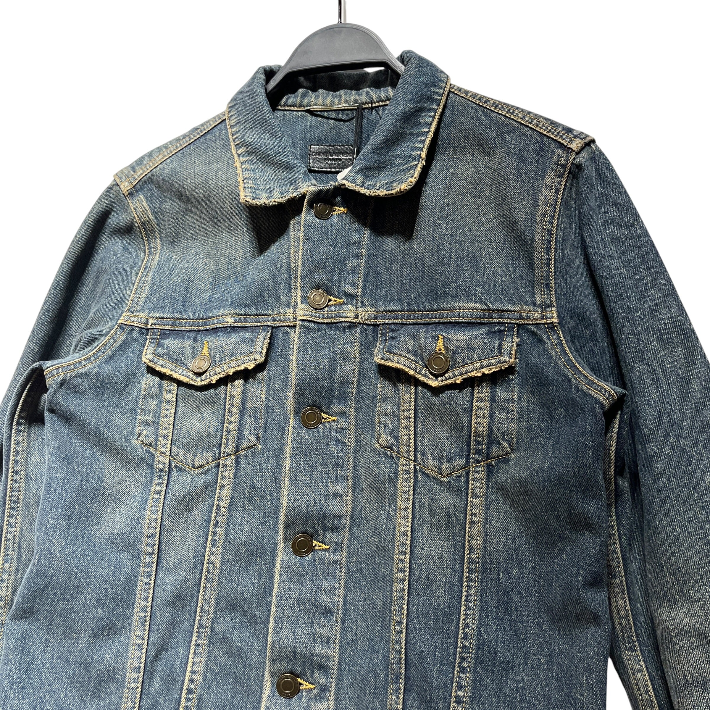 SAINT LAURENT/Denim Jkt/S/Denim/IDG/denim trucker view 2