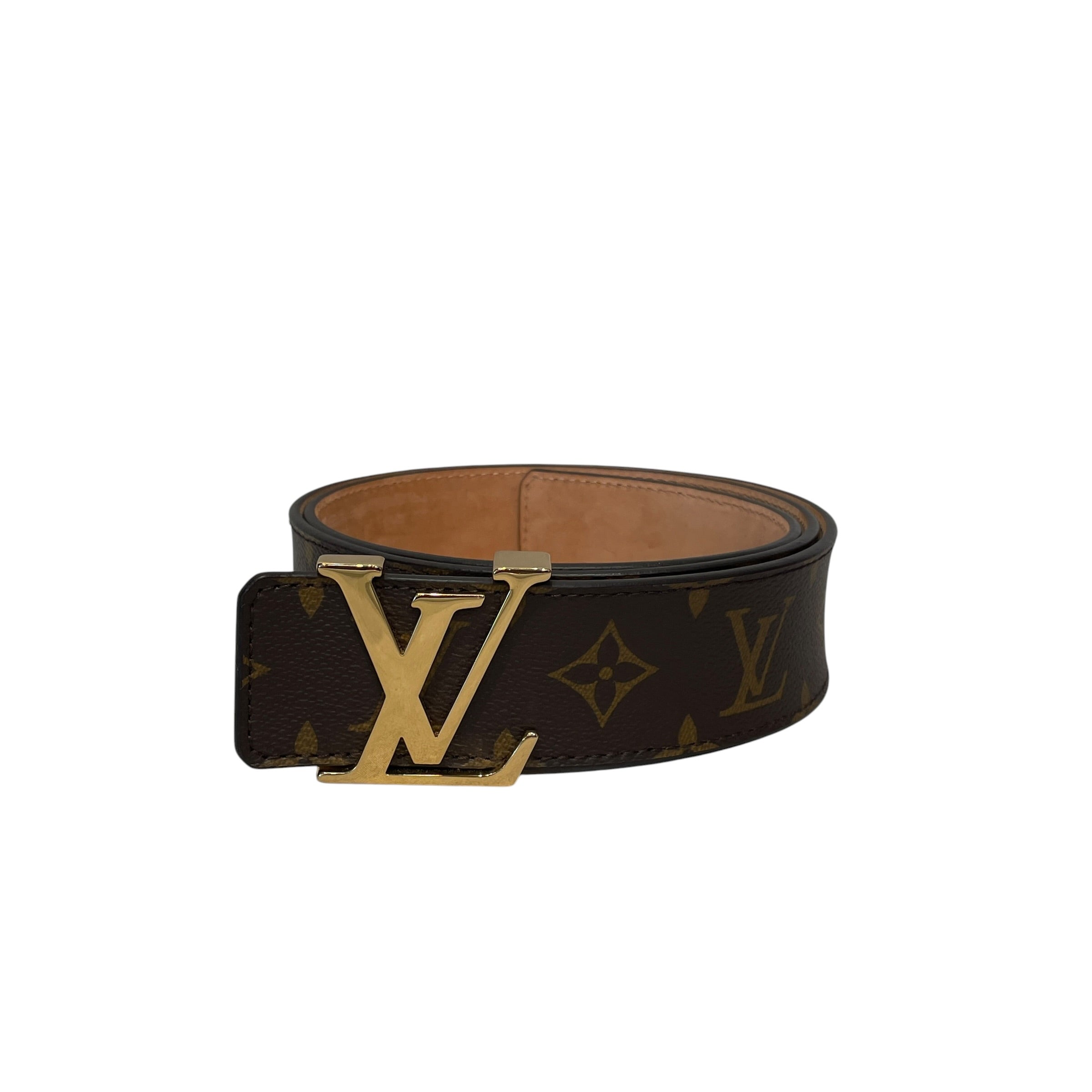 LOUIS VUITTON/Belt/Monogram/Leather/BRW/M's/AC4189 view 1