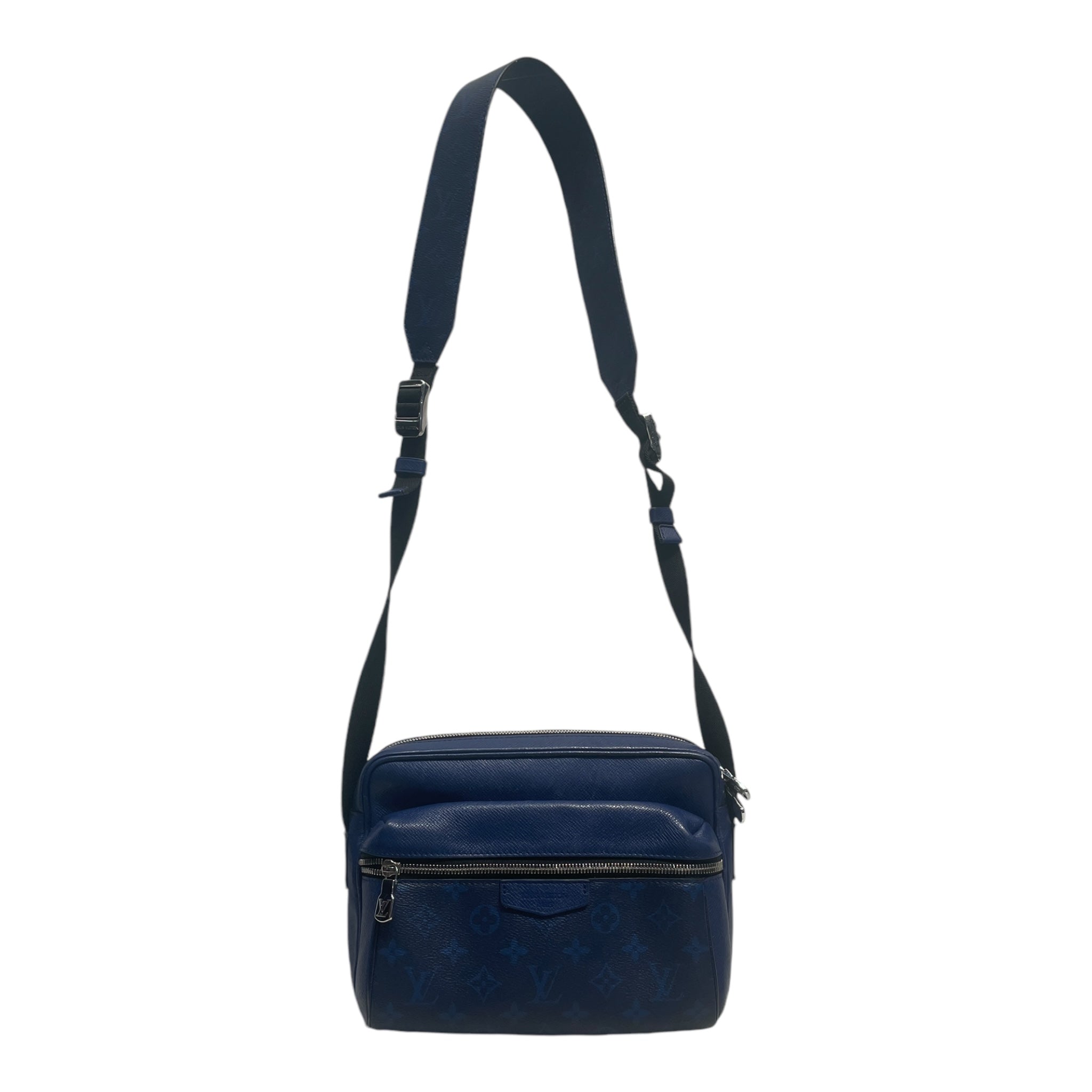 LOUIS VUITTON/Cross Body Bag/Leather/BLU/Taiga Blue view 1