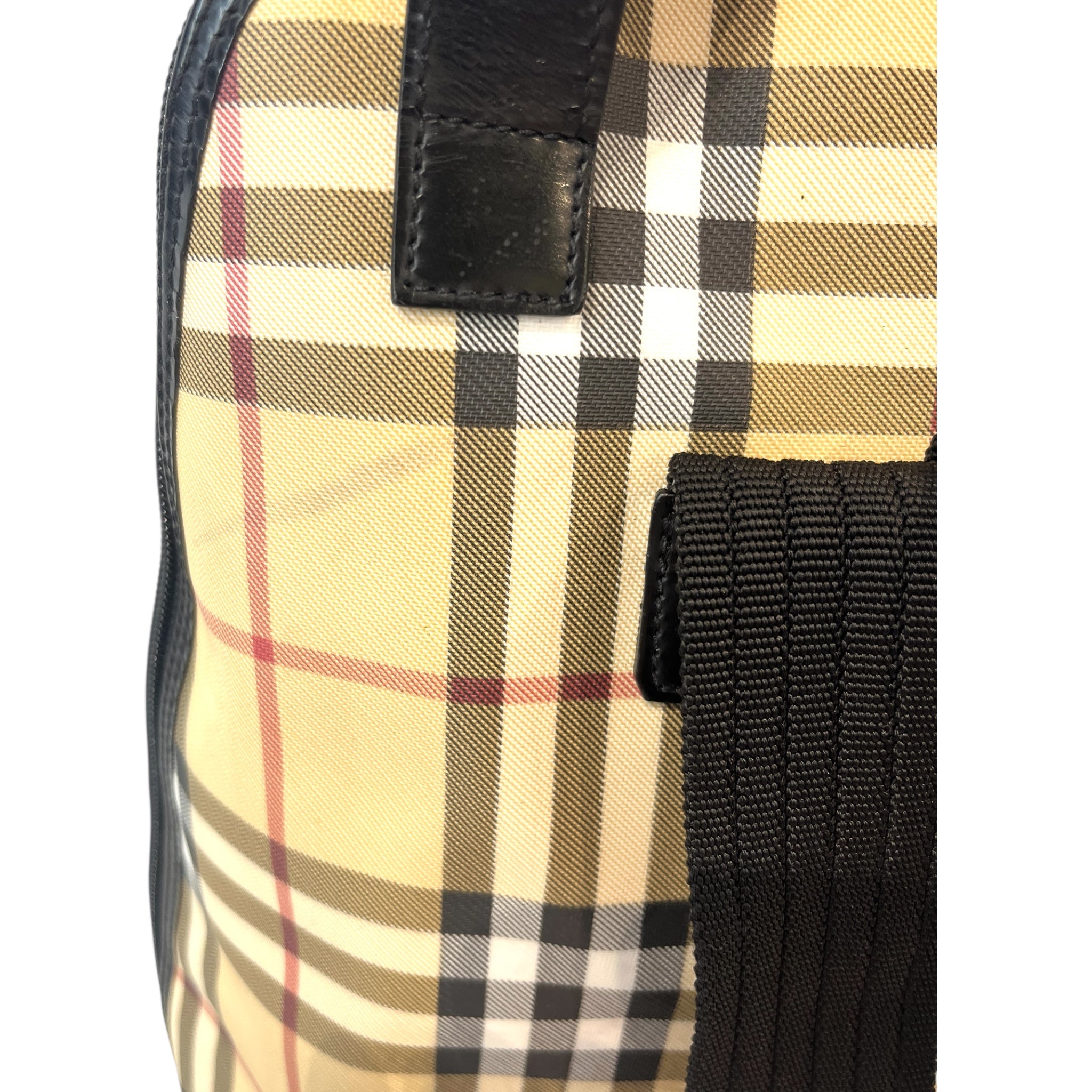 BURBERRY LONDON/Backpack/Plaid/Nylon/BEG/Nova Check view 6