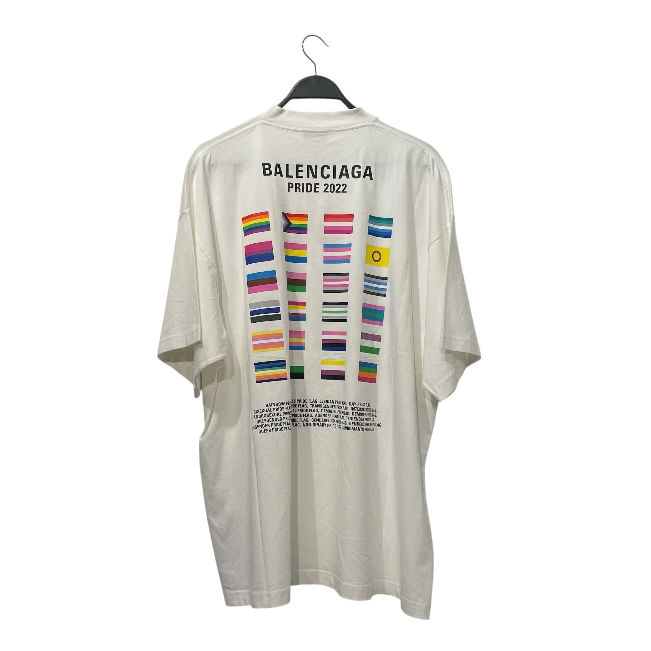 BALENCIAGA/T-Shirt/4/Cotton/WHT/boy girl view 2