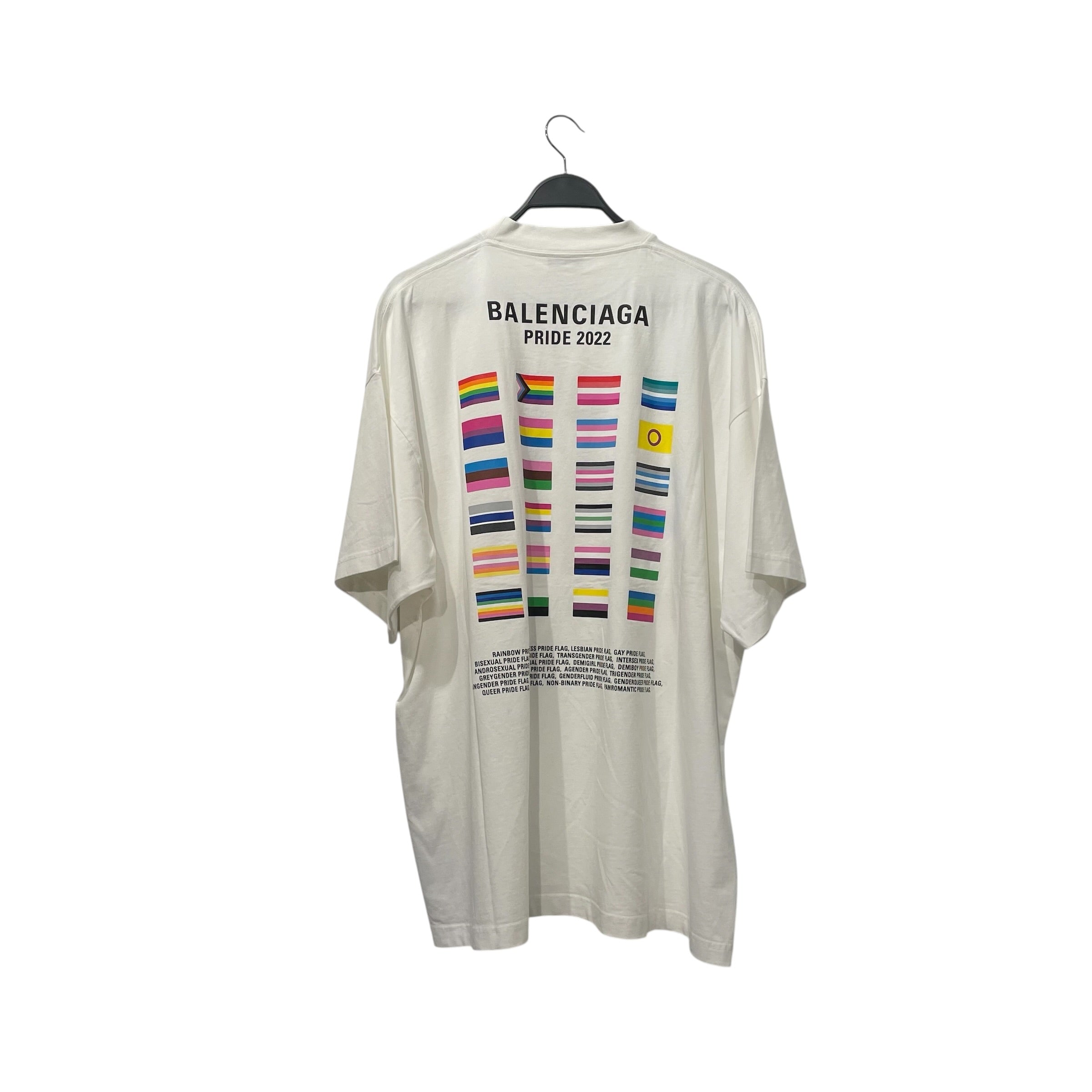 BALENCIAGA/T-Shirt/4/Cotton/WHT/boy girl view 2