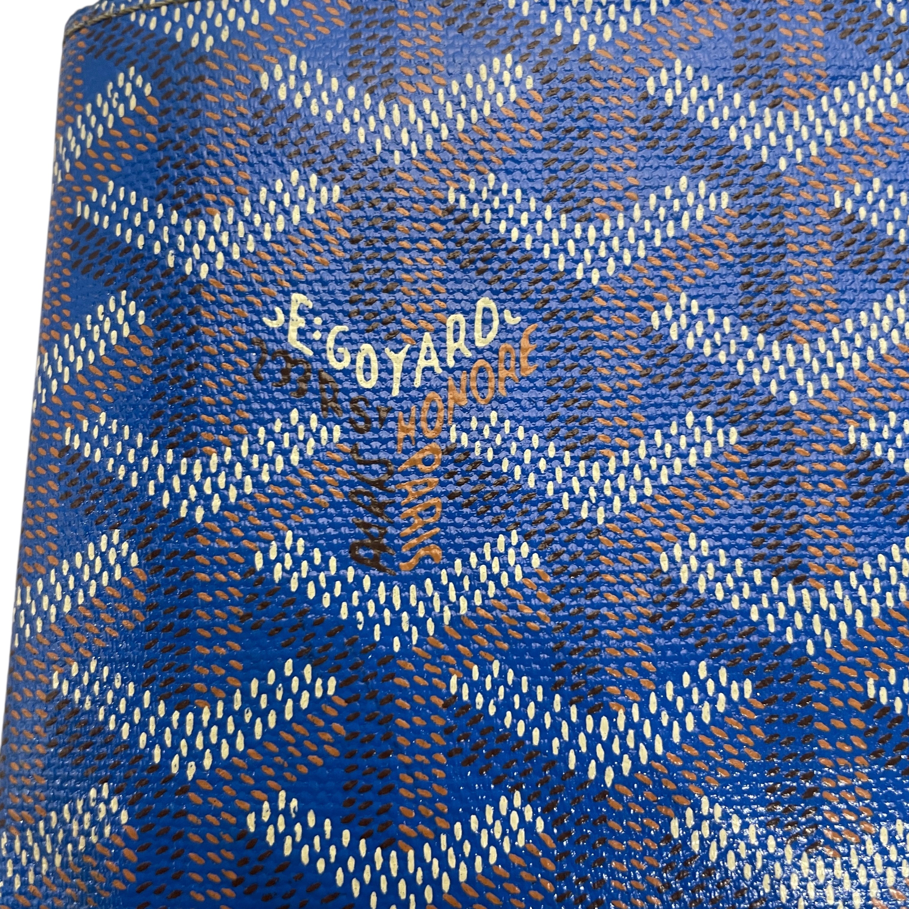 GOYARD/Trifold Wallet/Monogram/Leather/BLU/MAE020217 view 5