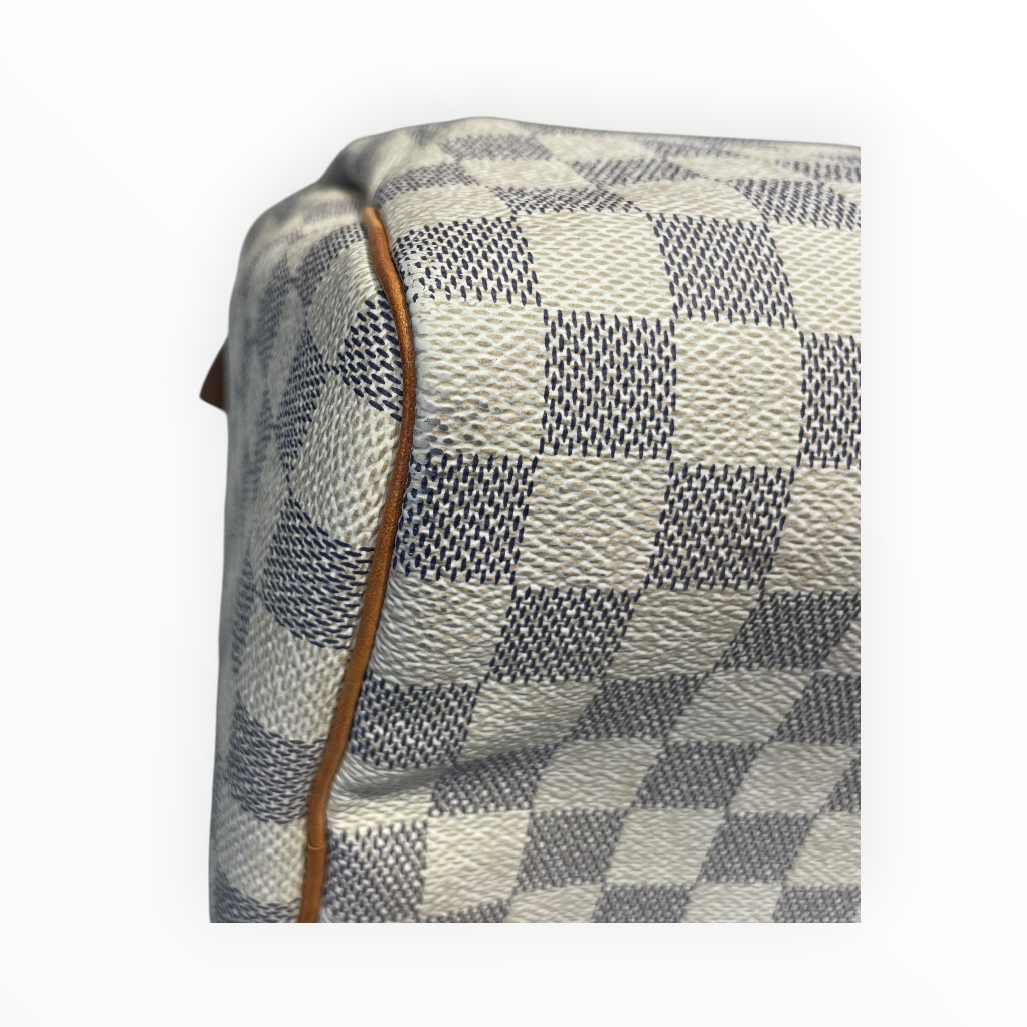 LOUIS VUITTON/Hand Bag/Leather/CRM/LV Speedy 35 Damier Azur view 8