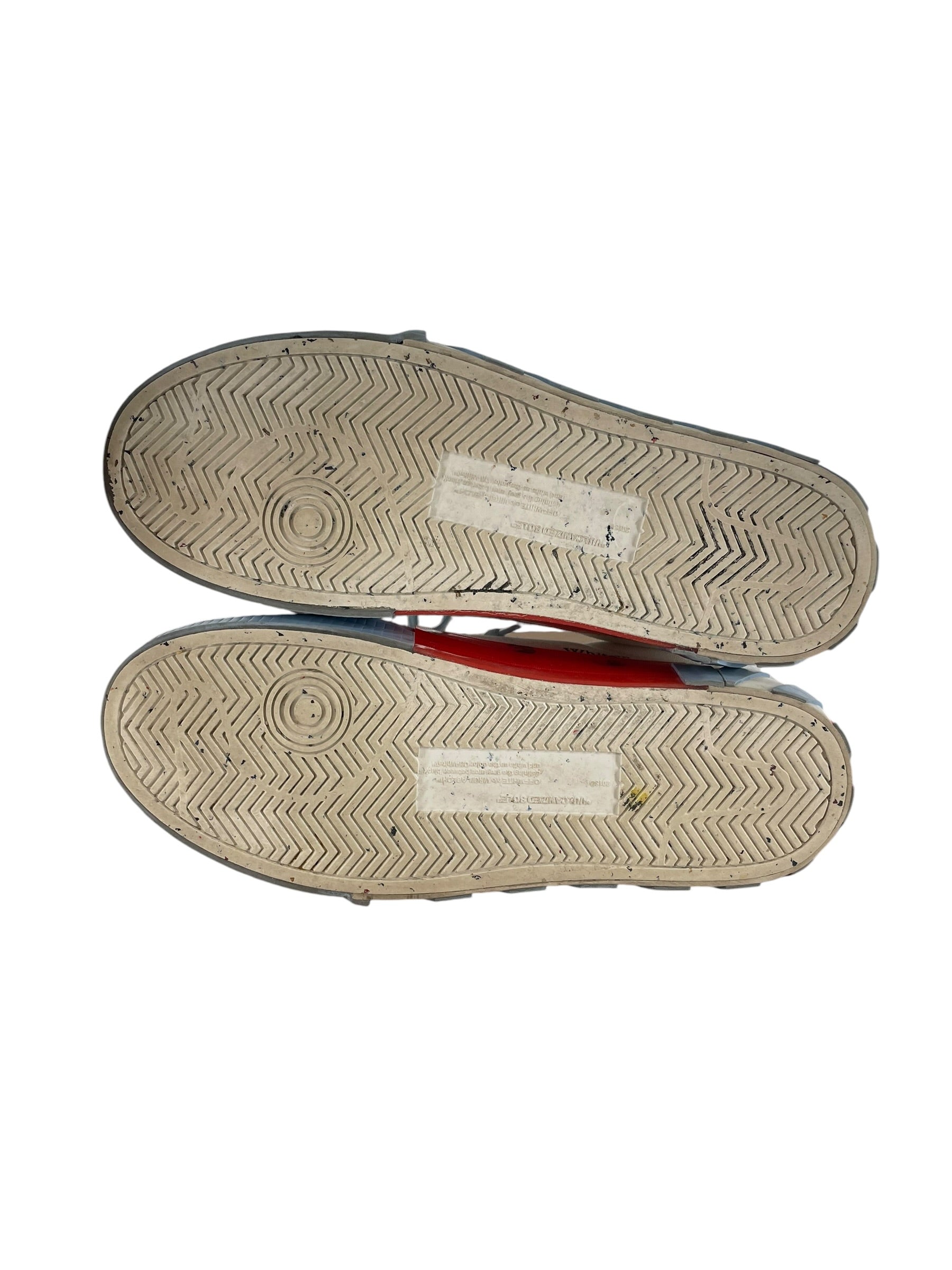 OFF-WHITE/Low-Sneakers/US 11/Cotton/MLT/VULCANIZED LOW BLU LACES view 5