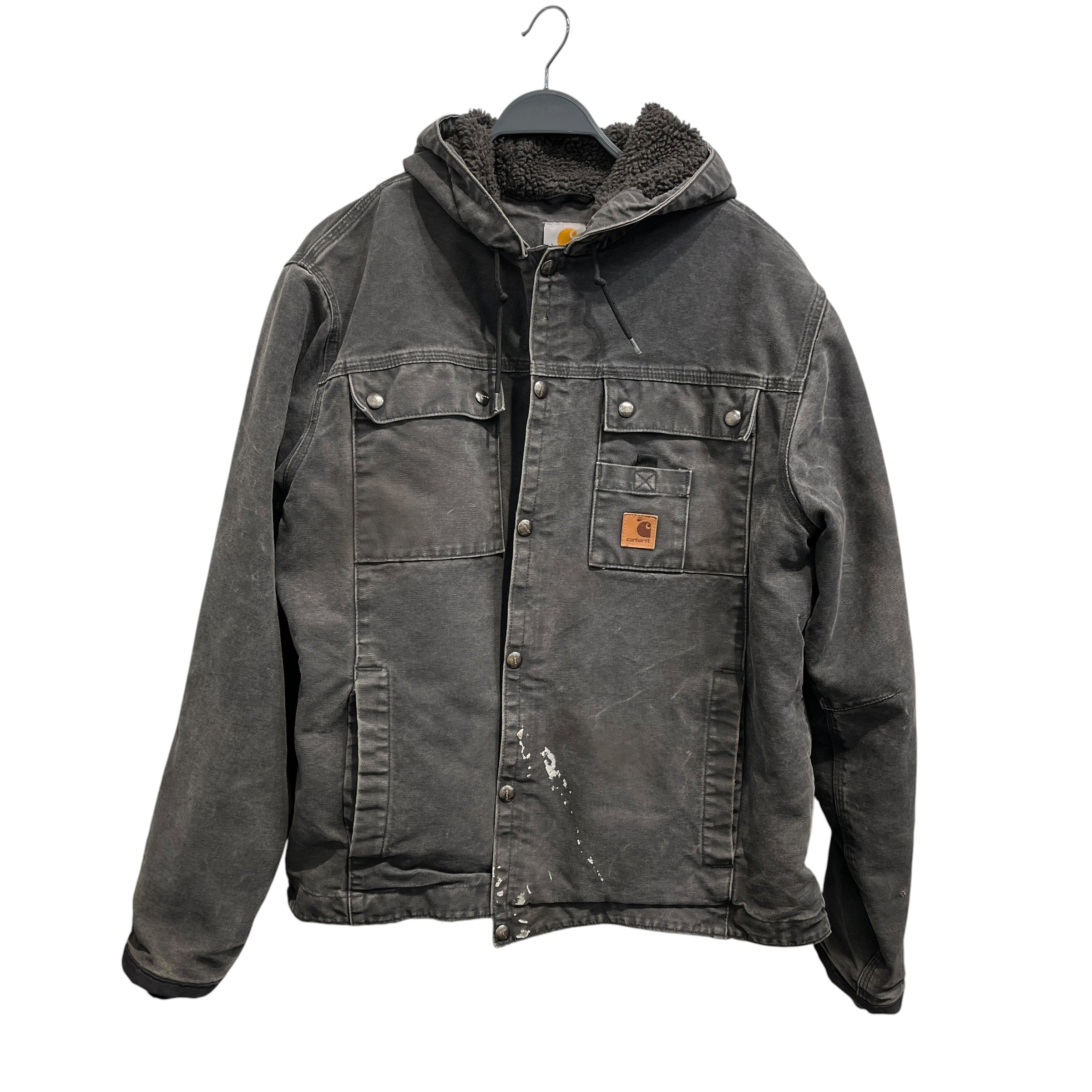 Carhartt/Jacket/L/Cotton/GRY/RN 14806 panit stain view 1
