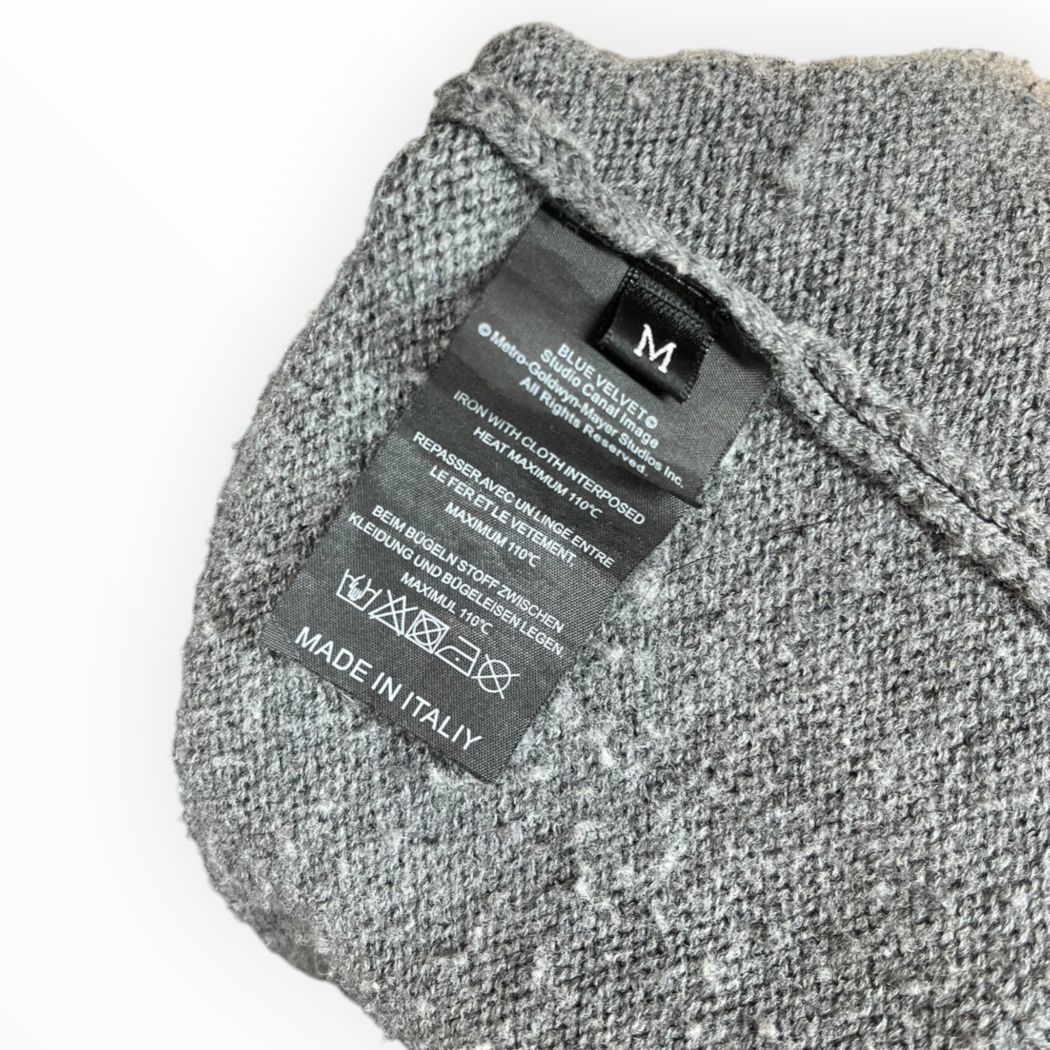 RAF SIMONS/Heavy Sweater/M/Wool/GRY/Oversize/2019 Blue Velvet Sweater view 4