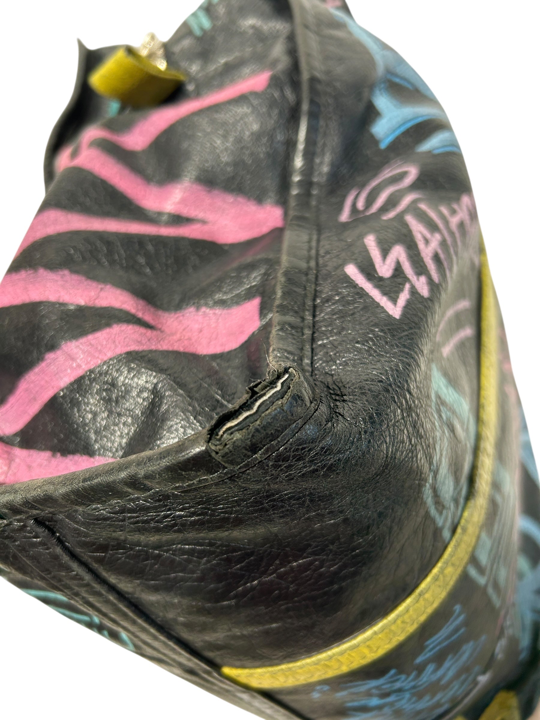 BALENCIAGA/Tote Bag/OS/BLK/Graffiti Bazar Tote view 6
