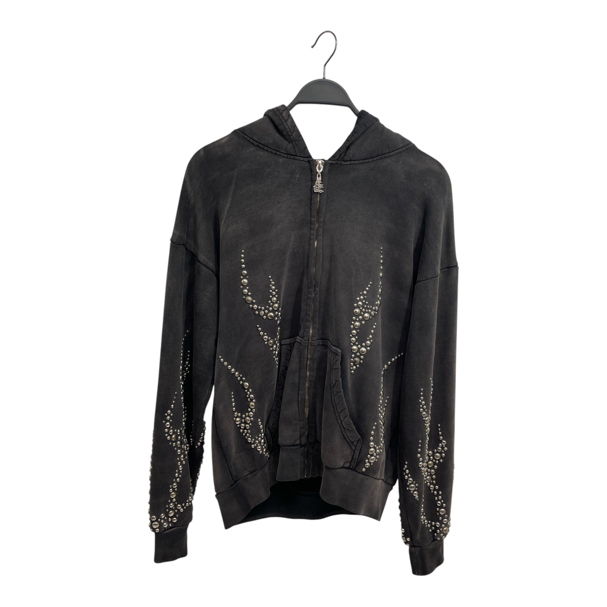 HELLSTAR/Hoodie/M/All Over Print/Cotton/GRY/METAL ACCENTS AOP view 1