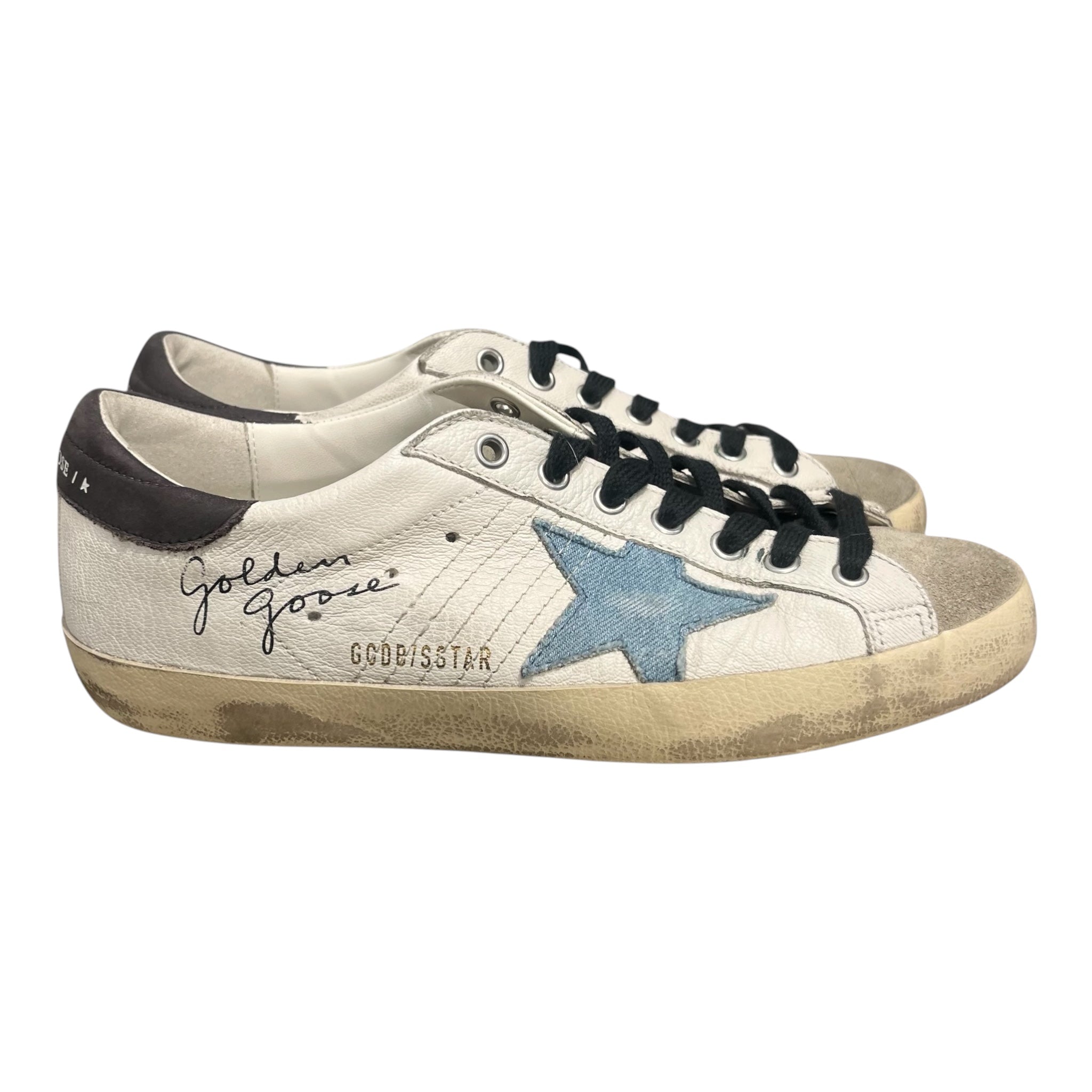 GOLDEN GOOSE/Low-Sneakers/Leather/WHT/SUPERSTAR LEATHER LOW SNEAKERS view 2