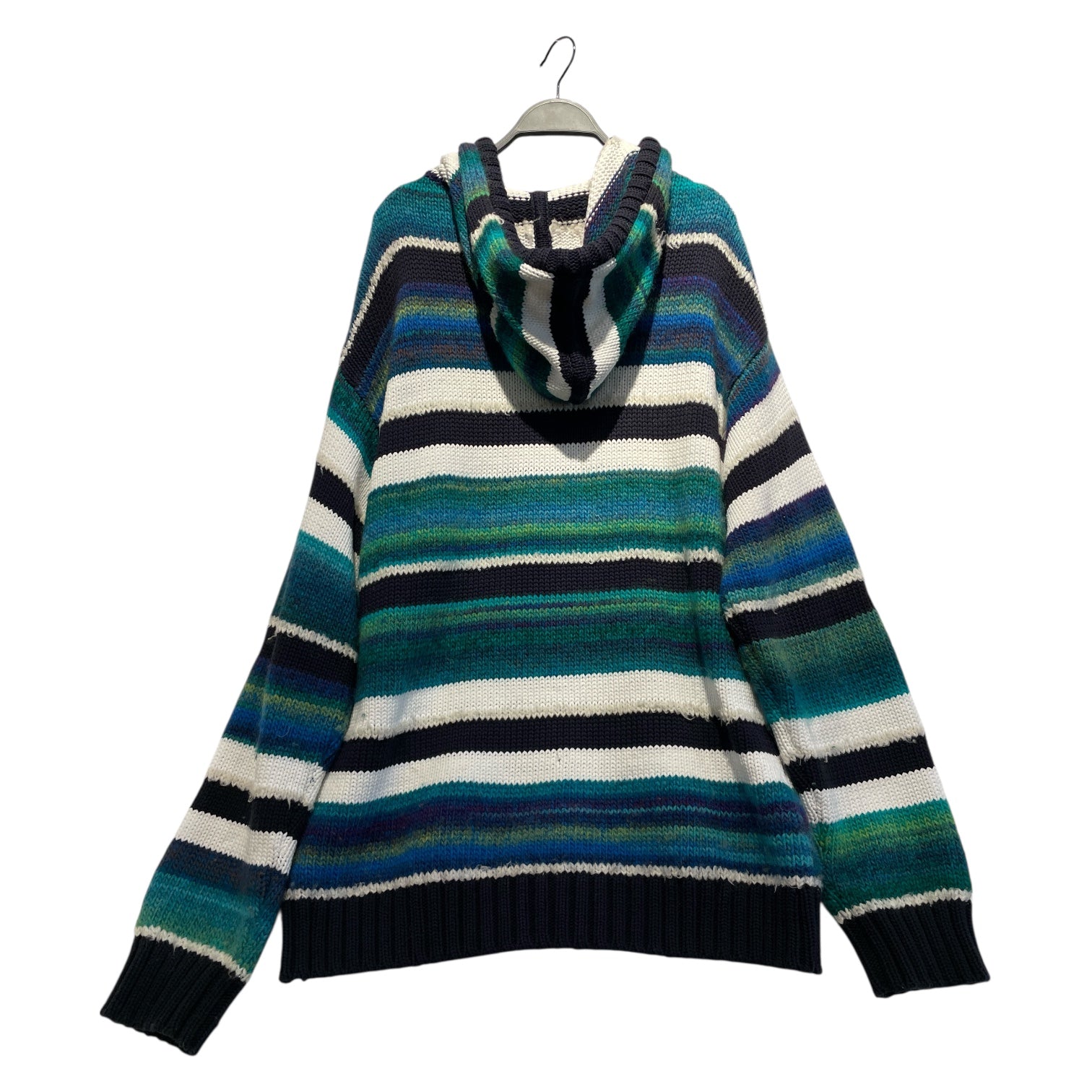 NAHMIAS/Sweater/XL/Stripe/Wool/BLU/ view 2