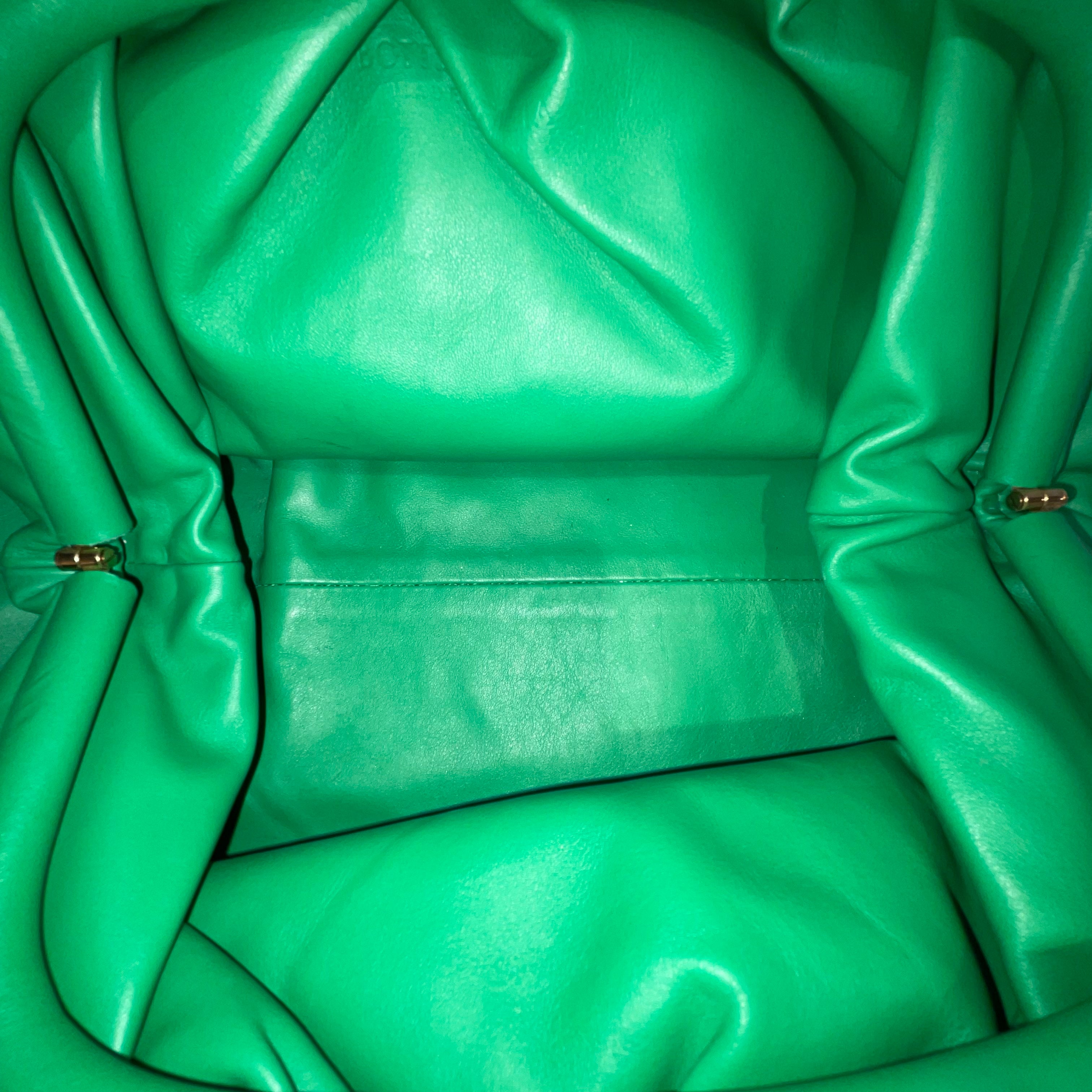BOTTEGA VENETA/Clutch Bag/Leather/GRN/TEEN POUCH BAG view 3