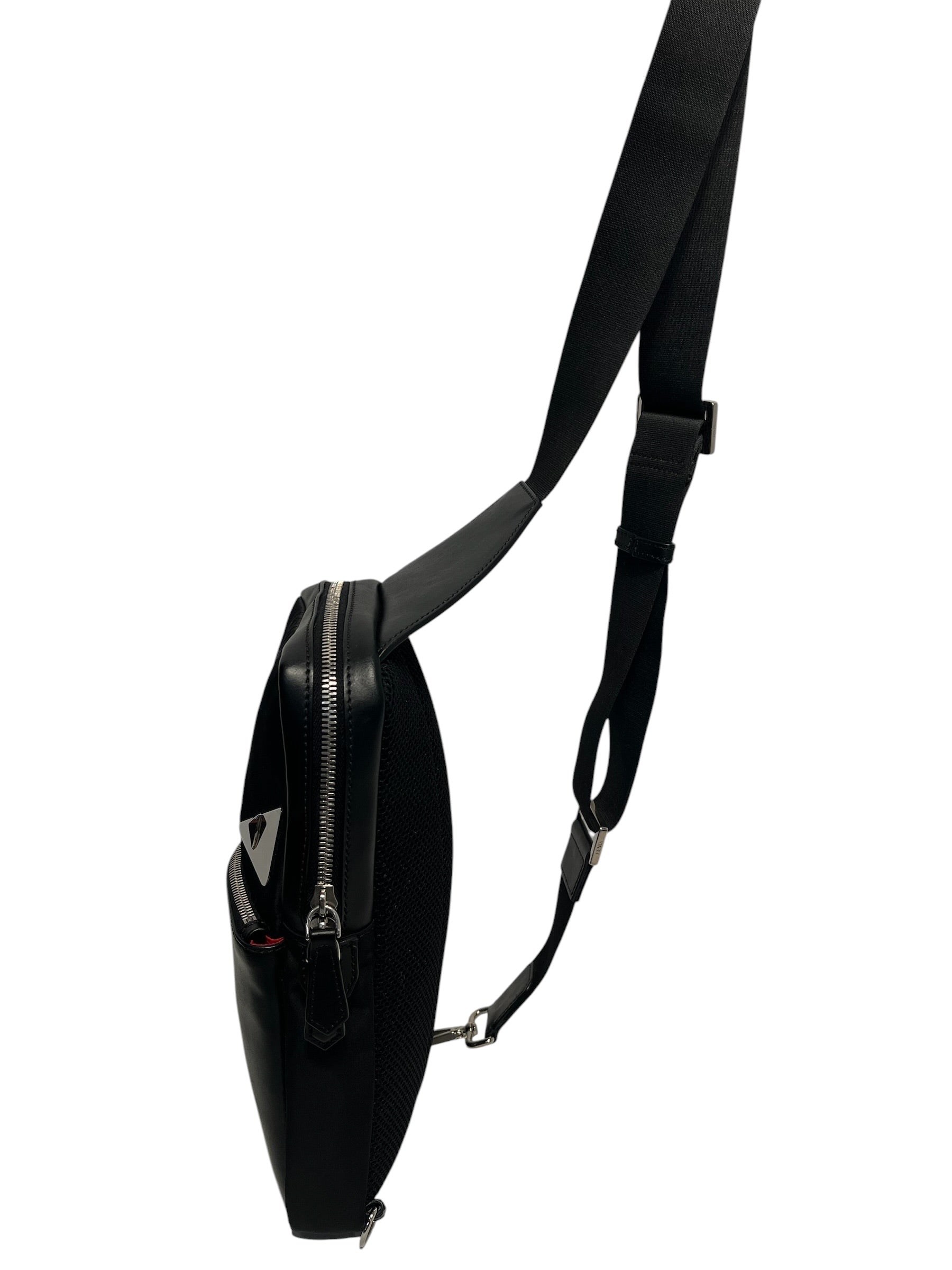 FENDI/Cross Body Bag/Leather/BLK/7VZ033 MONSTER SLING view 2