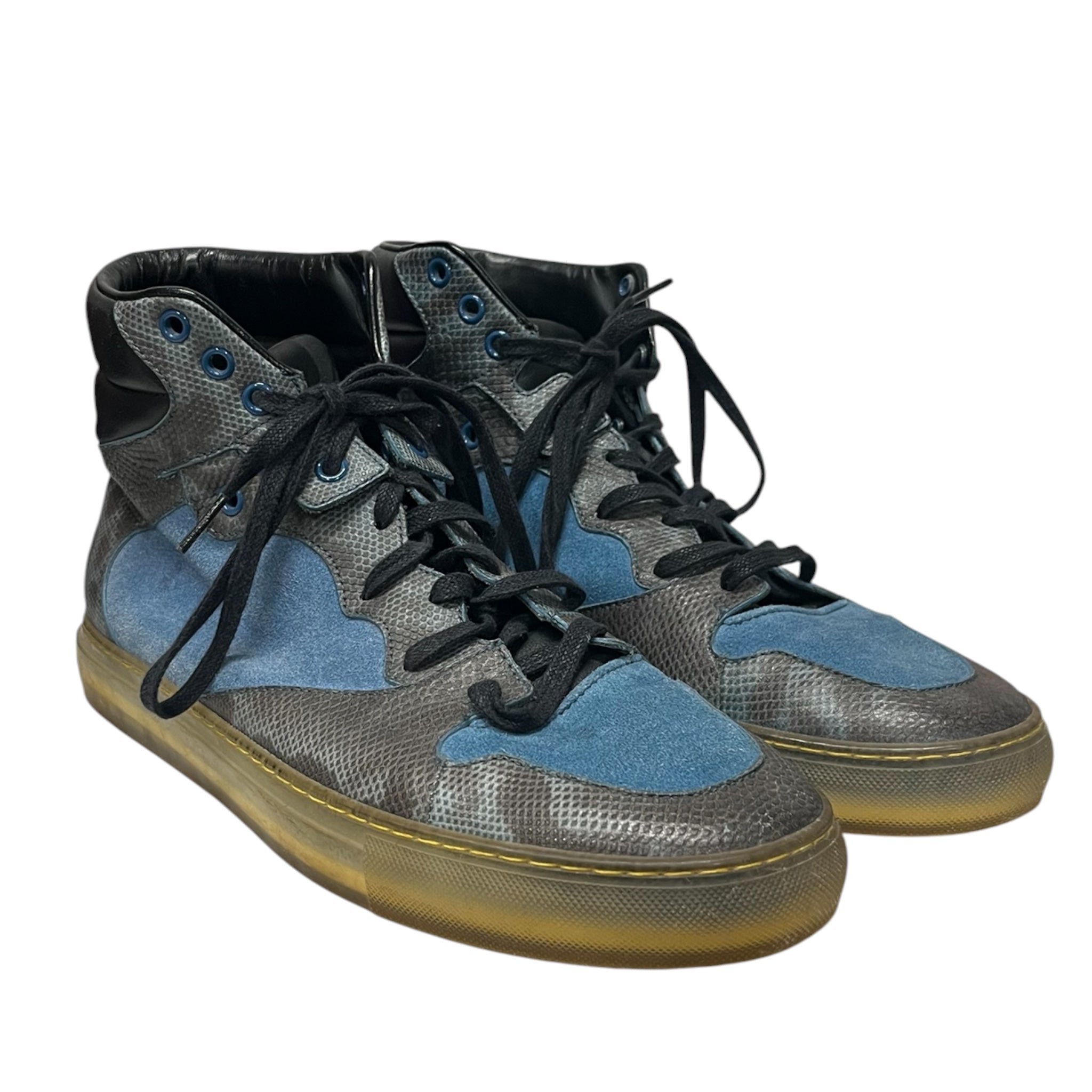 BALENCIAGA/Hi-Sneakers/US 9/Leather/IDG/ARENA PYTHON EFFECTS view 1