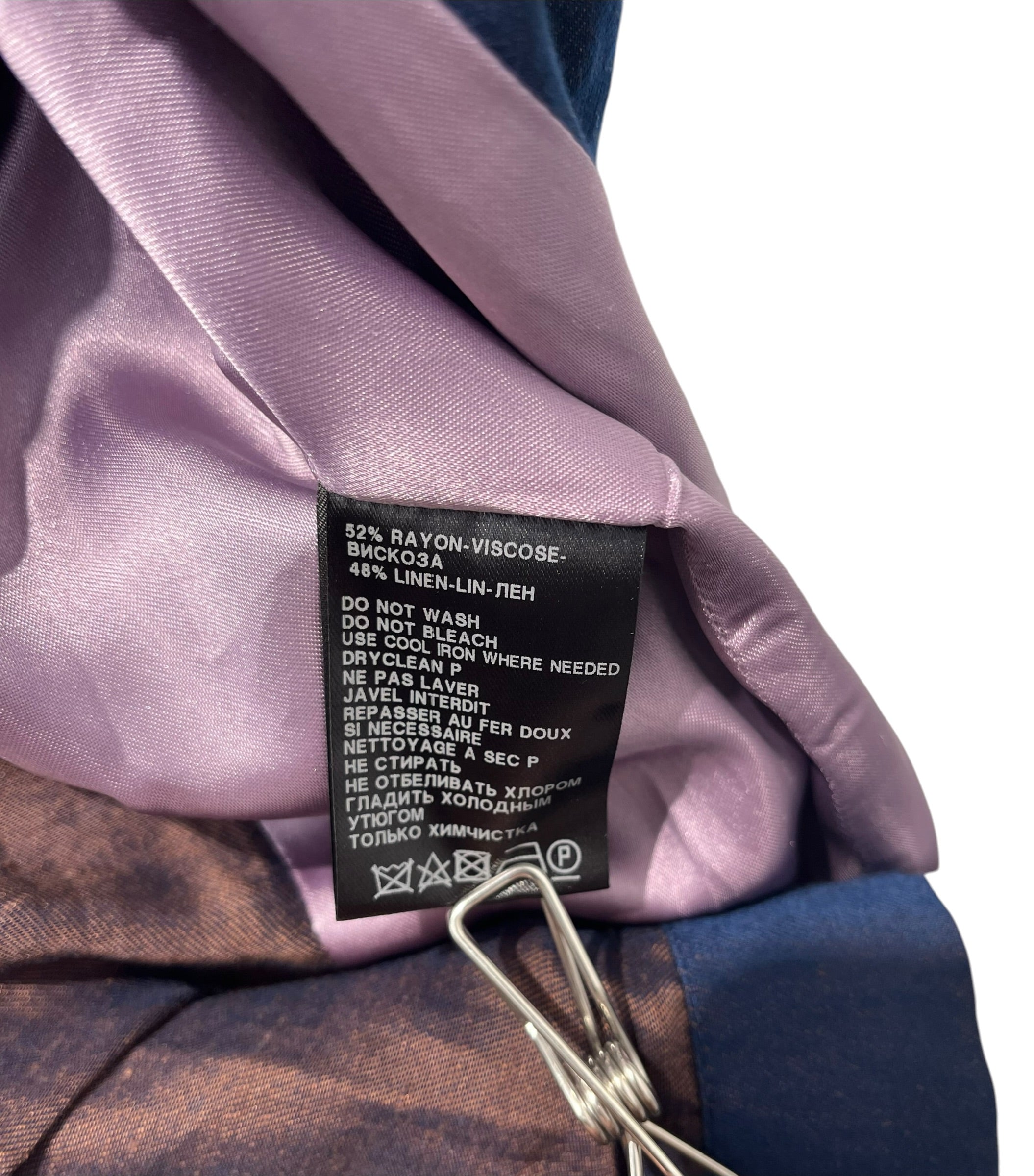 ANN DEMEULEMEESTER/Vest/XS/NVY/SUIT VEST PRPL INNER view 4