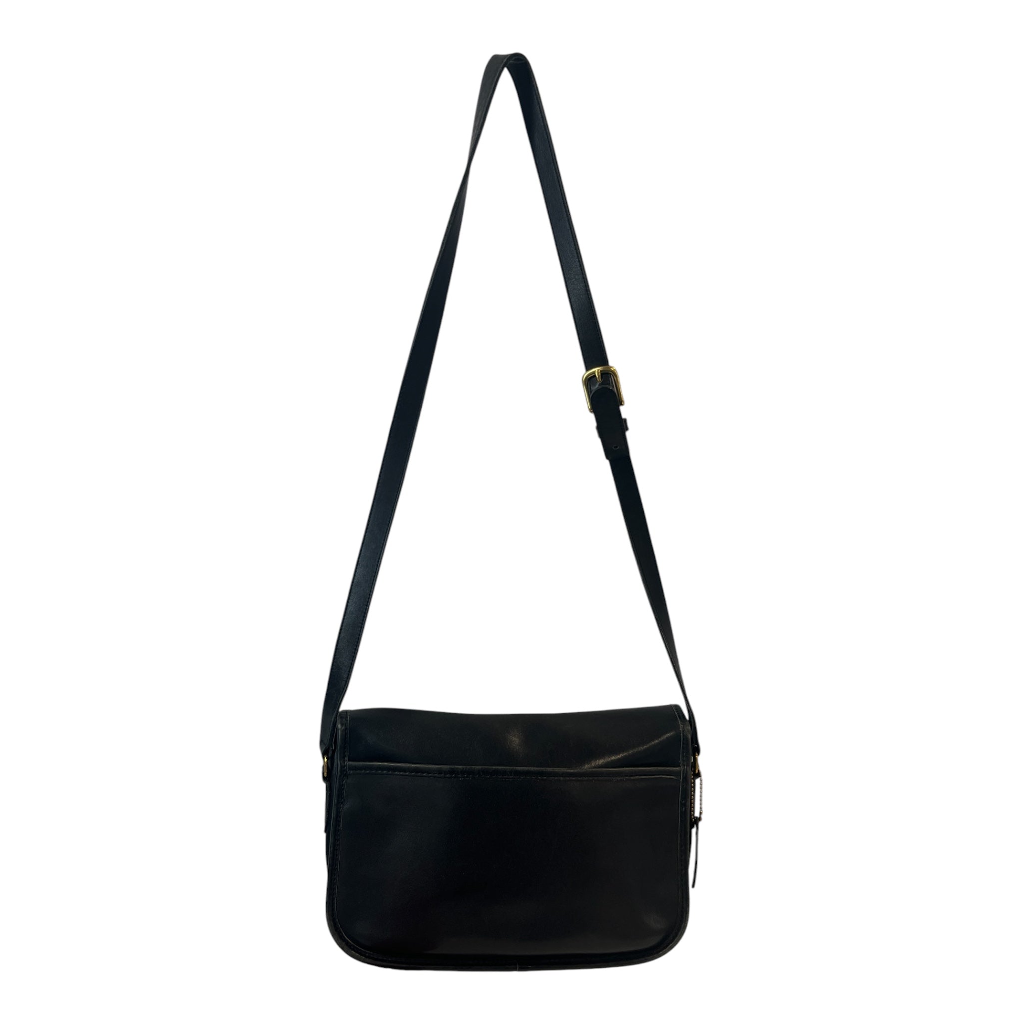 COACH/Cross Body Bag/Leather/BLK/VINTAGE TURNLOCK CITY BAG view 2