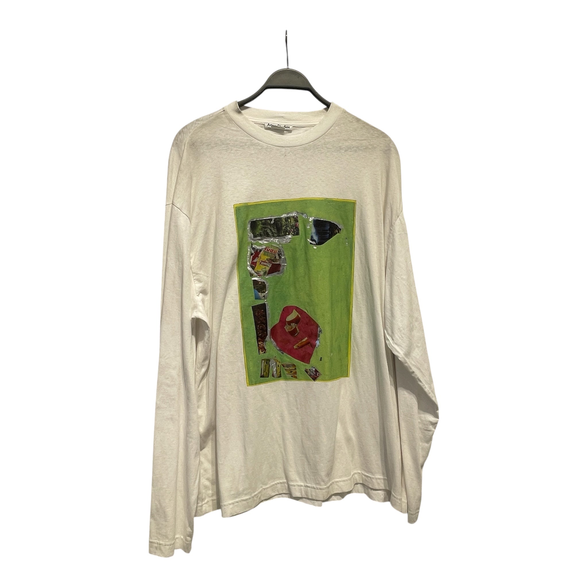 Acne Studios/LS T-Shirt/L/Cotton/WHT/All Over Print/ view 1