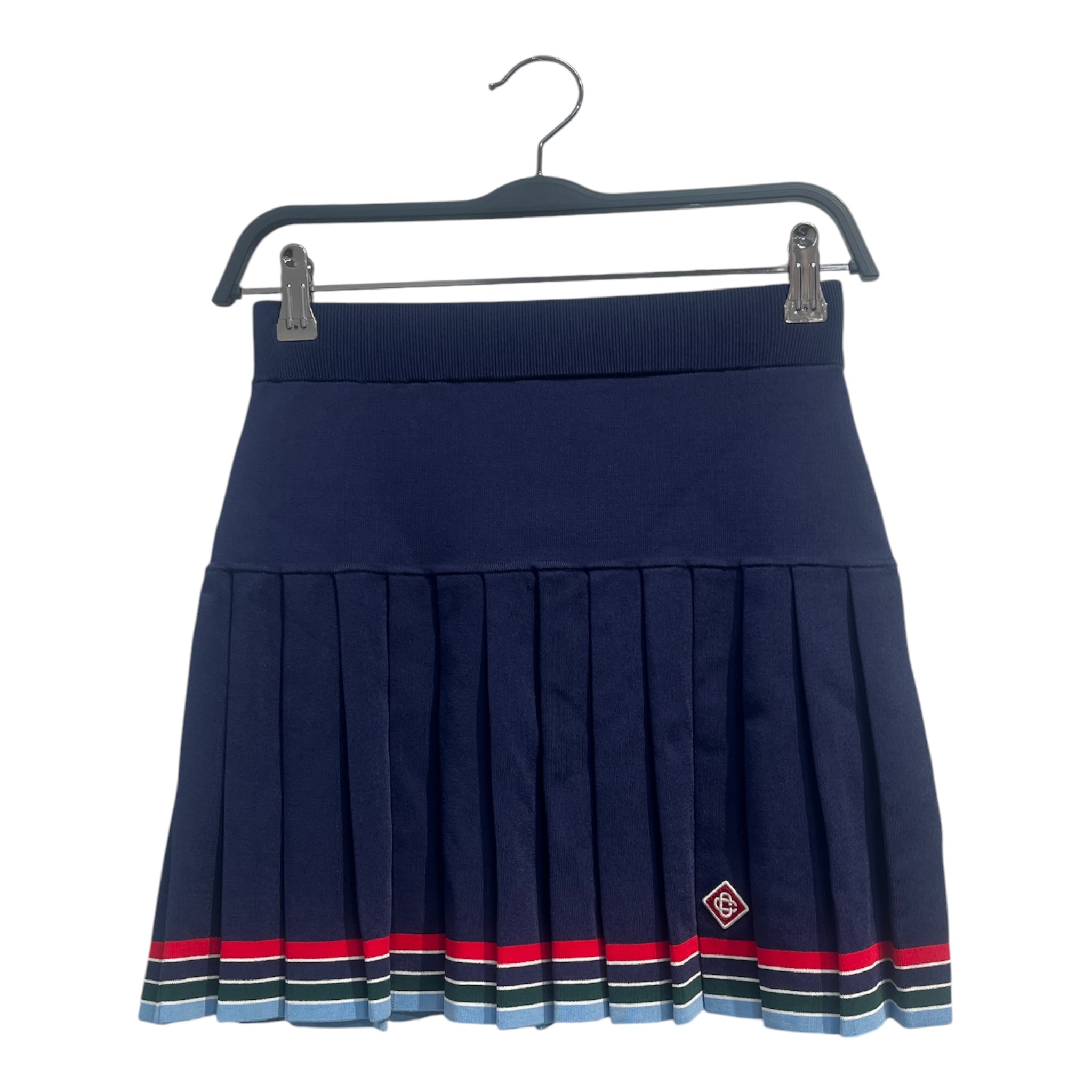 CASABLANCA/Skirt/S/Stripe/Polyester/NVY/STRIPED TRIM ON BOTTOM HEM view 1