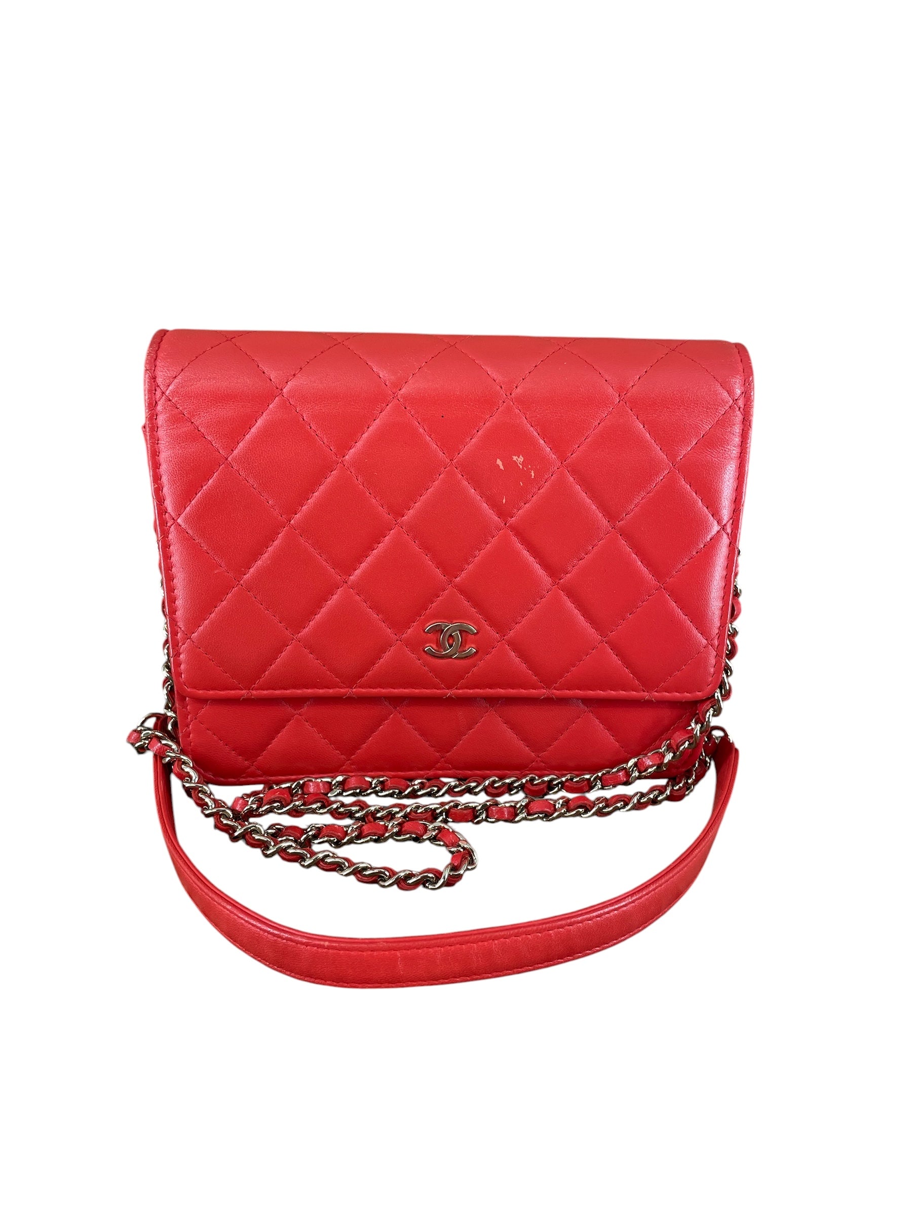 CHANEL/Cross Body Bag/Leather/ORN/2456736  Gld Hrdwre tiny c frt view 1