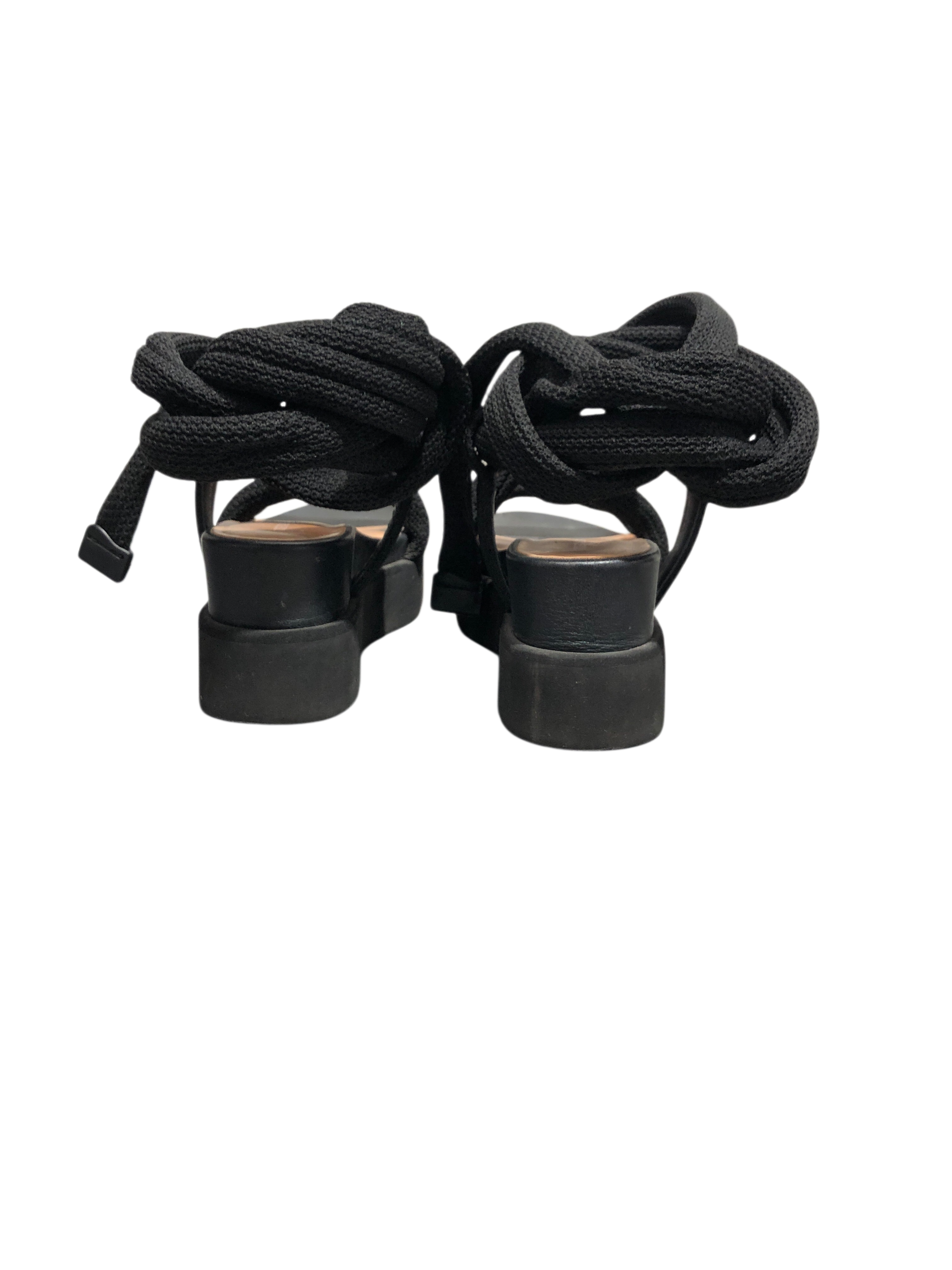 ISSEY MIYAKE/Sandals/EU 38/Cotton/BLK/ view 5
