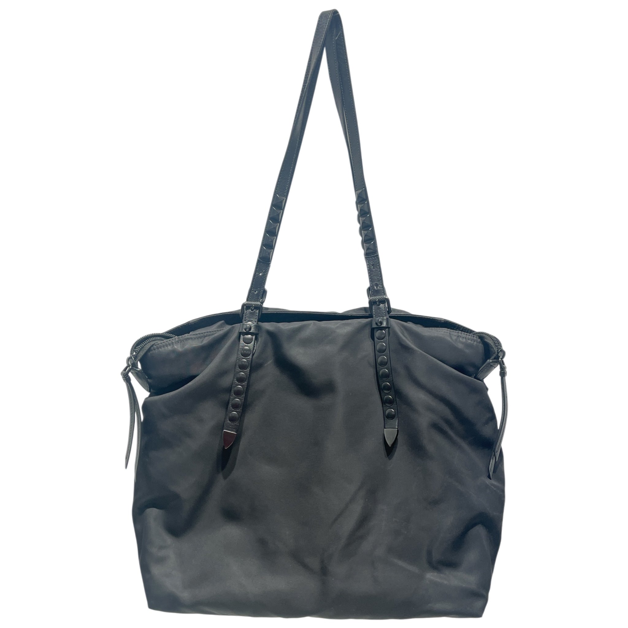 PRADA/Tote Bag/Nylon/BLK/Saffiano tote view 2