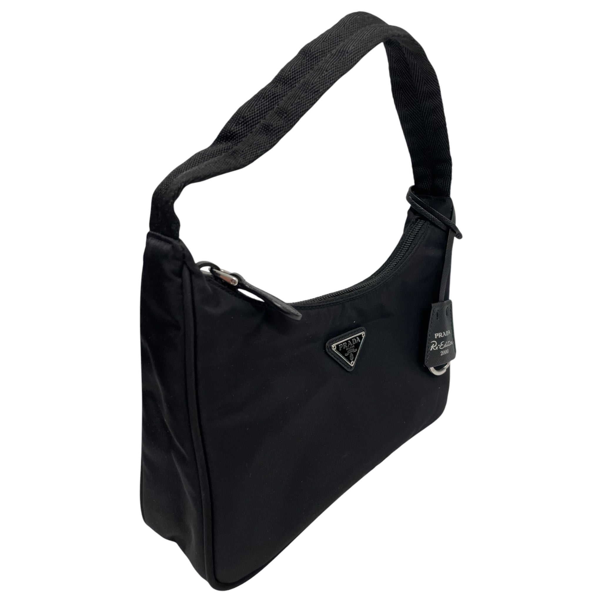 PRADA/Hand Bag/Nylon/BLK/PRADA 2000 RE-EDITION BAG view 6