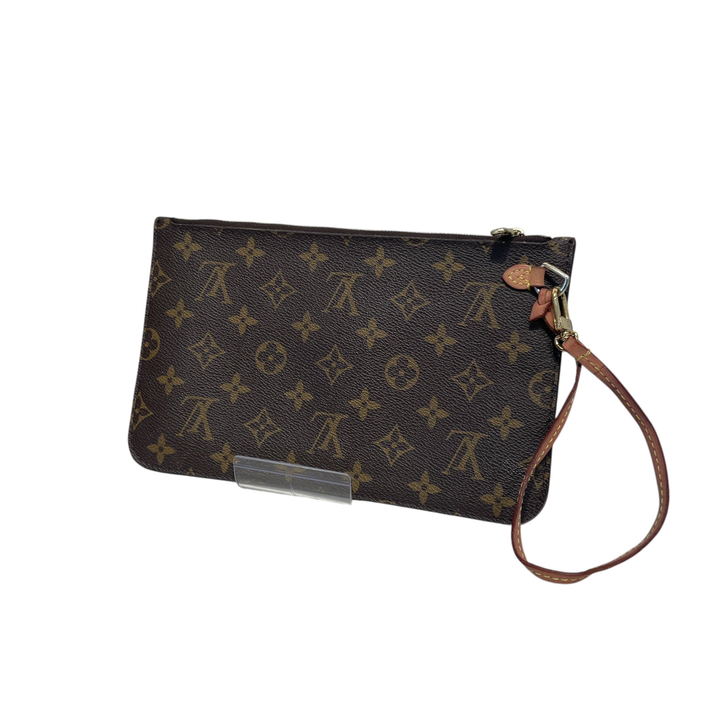 LOUIS VUITTON/Pouch/Monogram/Leather/BRW/Neverfull Pouch view 1