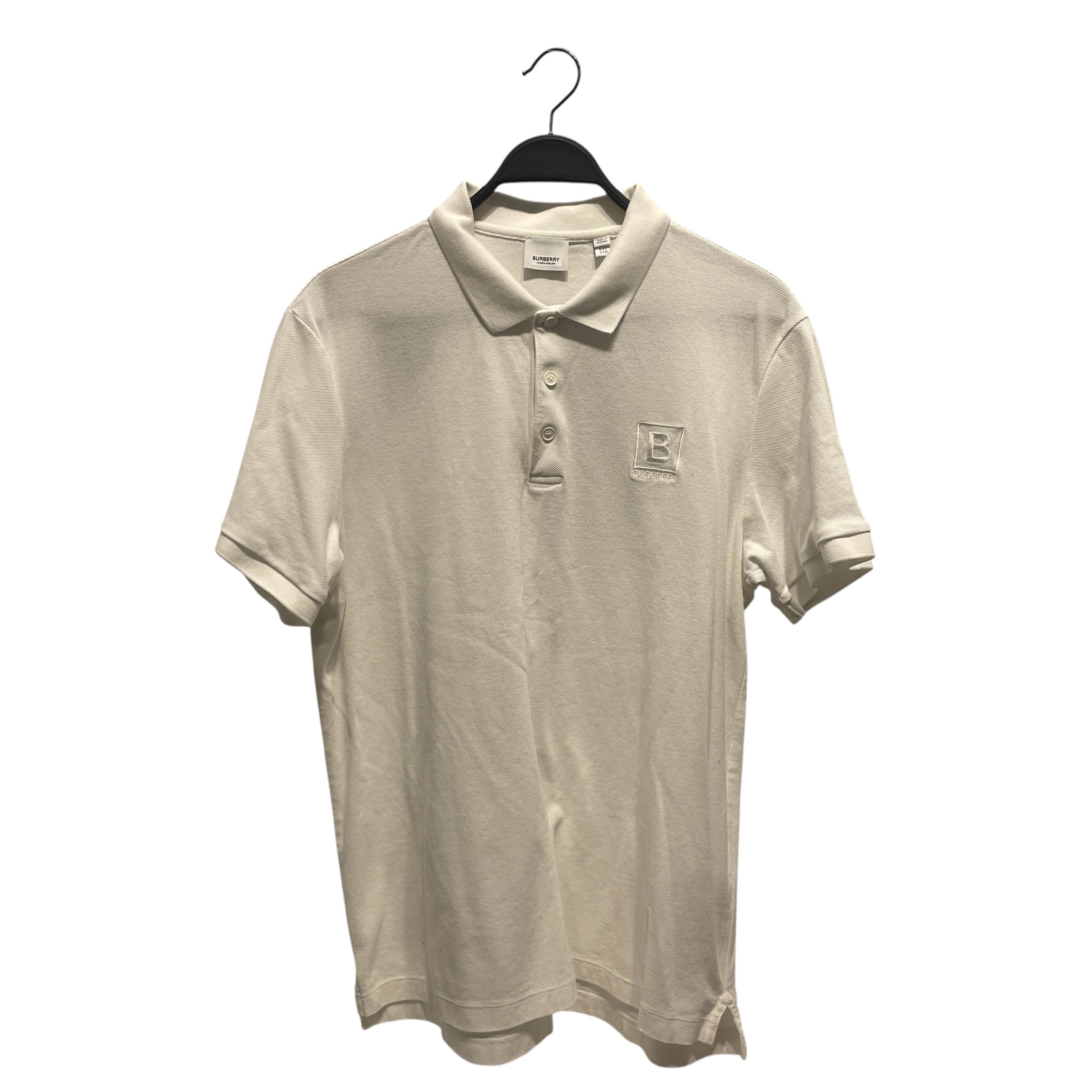 BURBERRY LONDON/Polo Shirt/XXL/Cotton/WHT/BURBERRY WHITE POLO SHIRT view 1