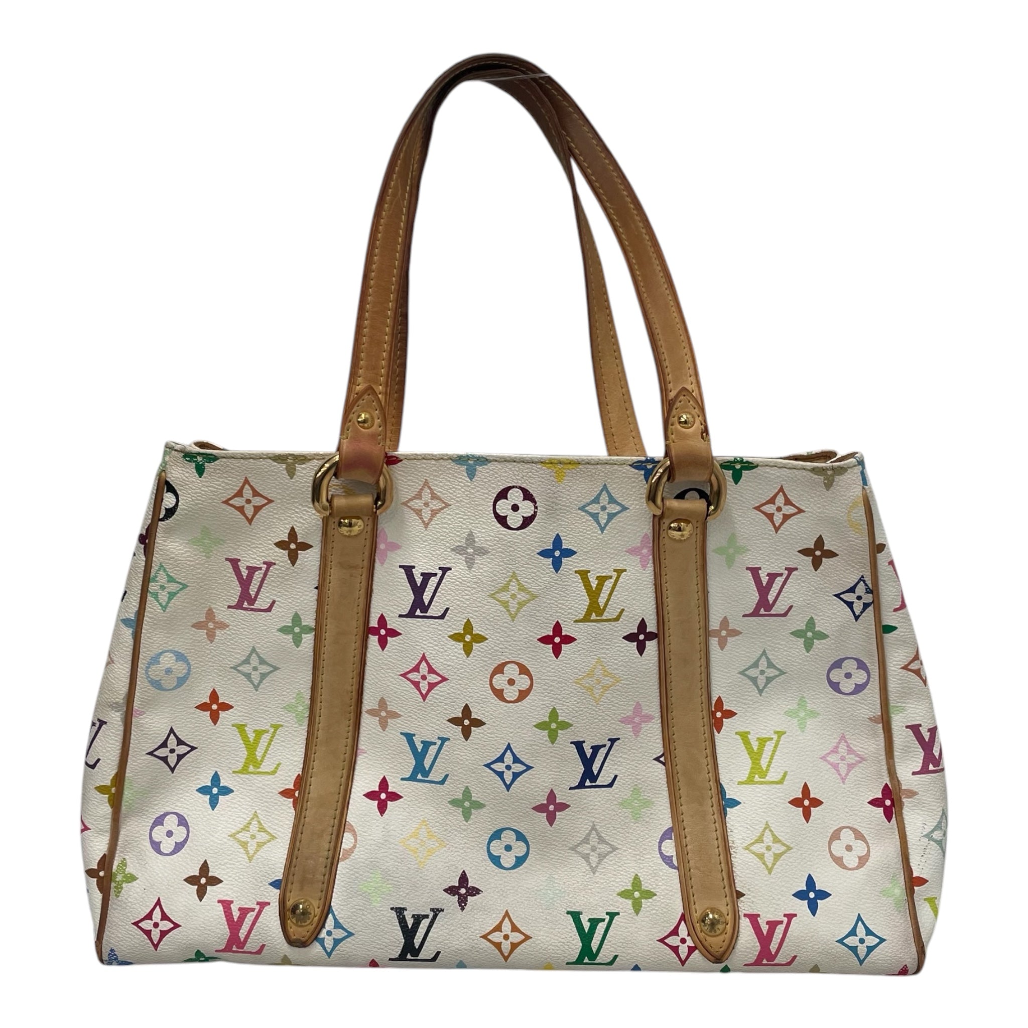 LOUIS VUITTON/Tote Bag/Monogram/Leather/WHT/AURELIA MULTICOLOR view 2