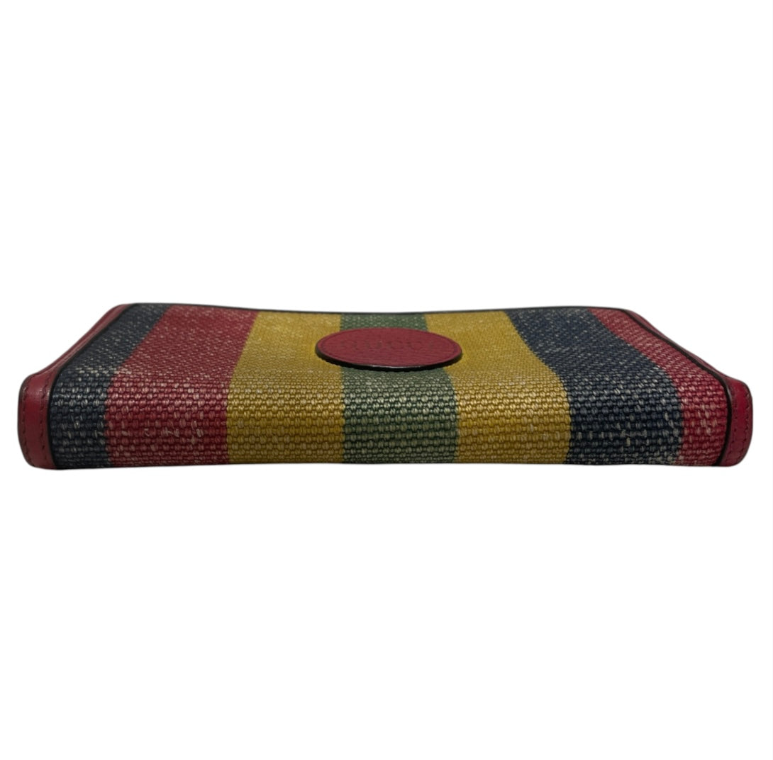 GUCCI/Long Wallet/Stripe/Cotton/MLT/L's/rainbow view 3