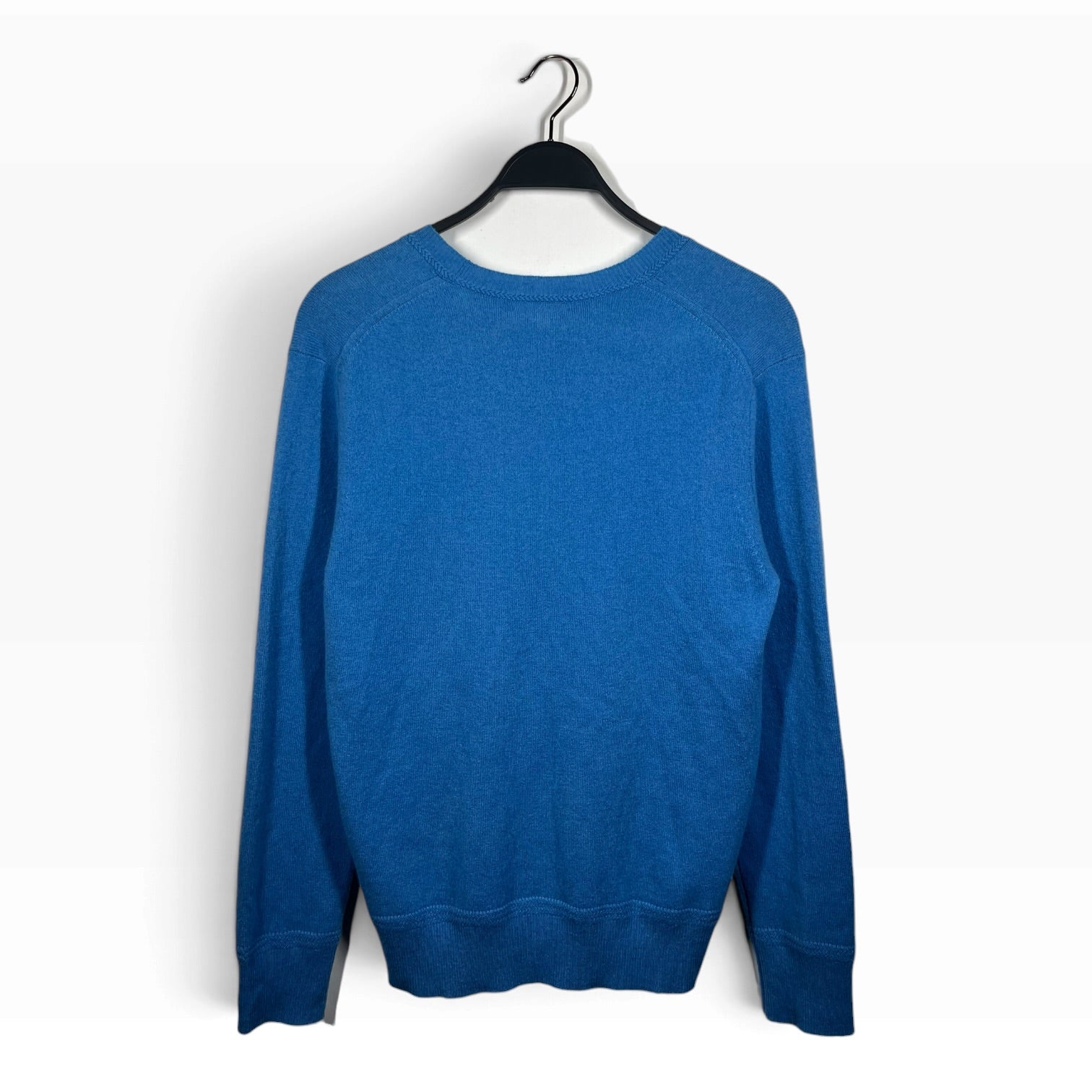 BURBERRY BRIT/Sweater/M/Cashmere/BLU/Burberry Logo Sweater view 2