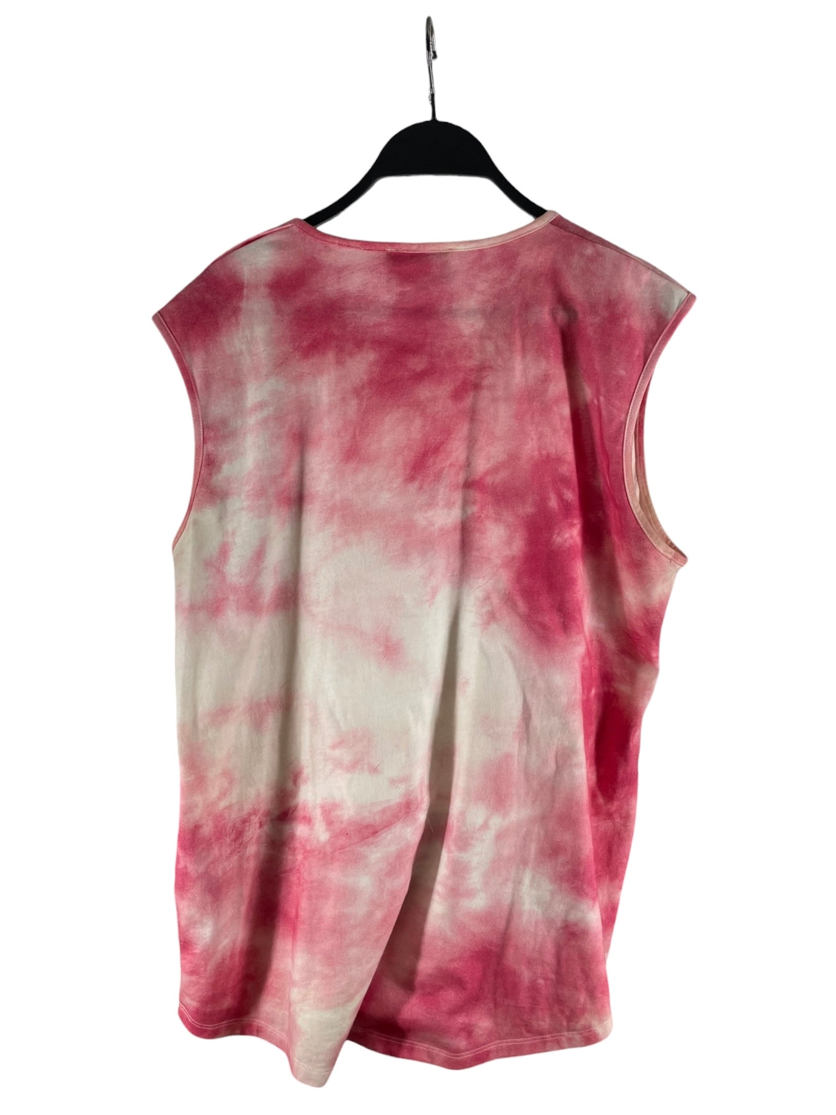 BALMAIN/SL Cut & Sew/L/Cotton/PNK/PINK TIE DYE TANK SZL view 2
