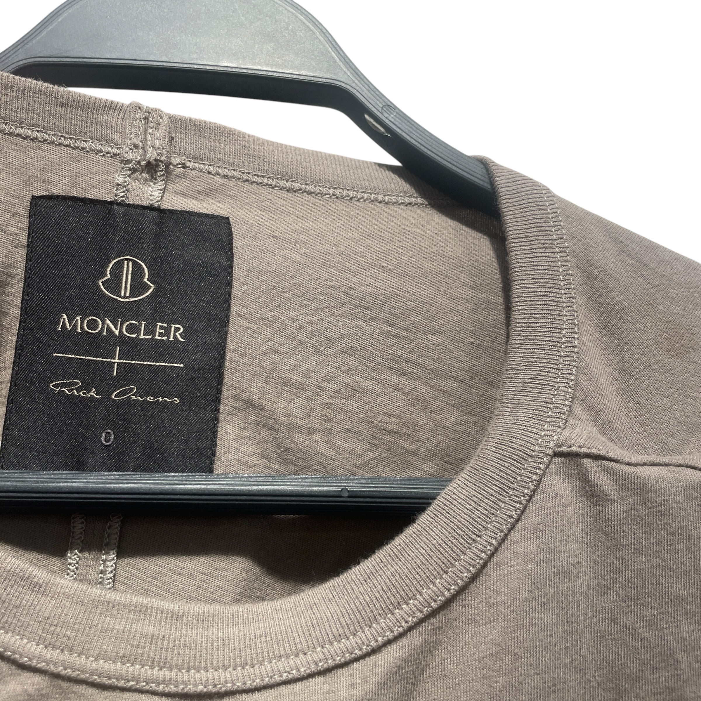 Rick Owens/MONCLER/T-Shirt/M/Cotton/KHK/ view 3