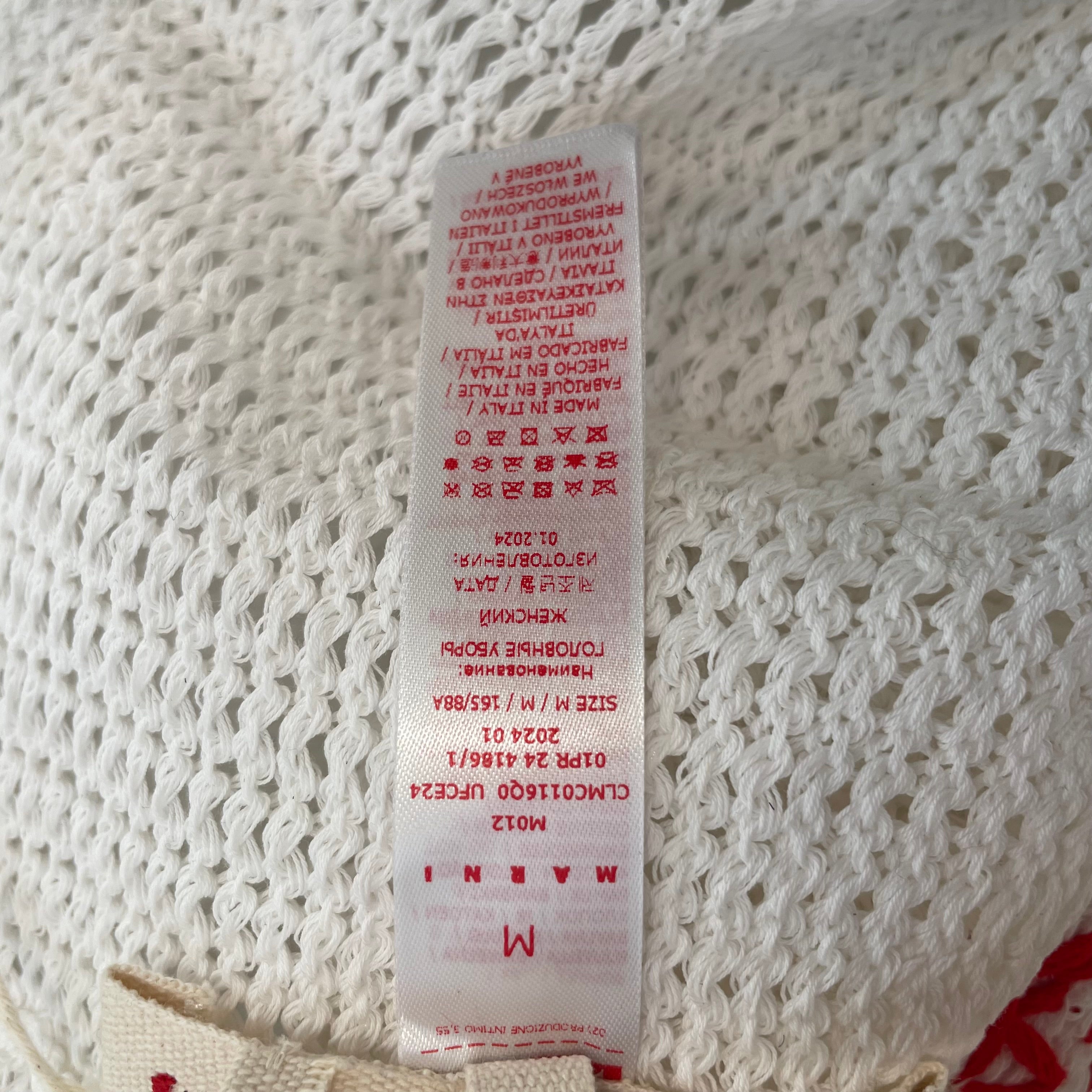 MARNI/Straw Hat/Cotton/WHT/#M012CLM0116Q0UFCE24/FLOWER view 4