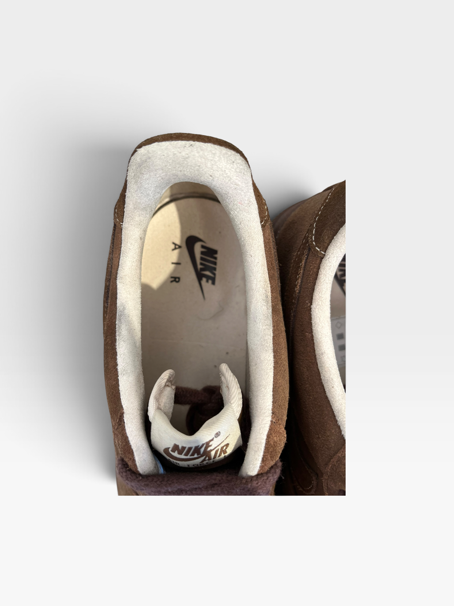 NIKE/Low-Sneakers/US 12.5/Suede/BRW/AIR FORCE 1 CACAO WOW view 3