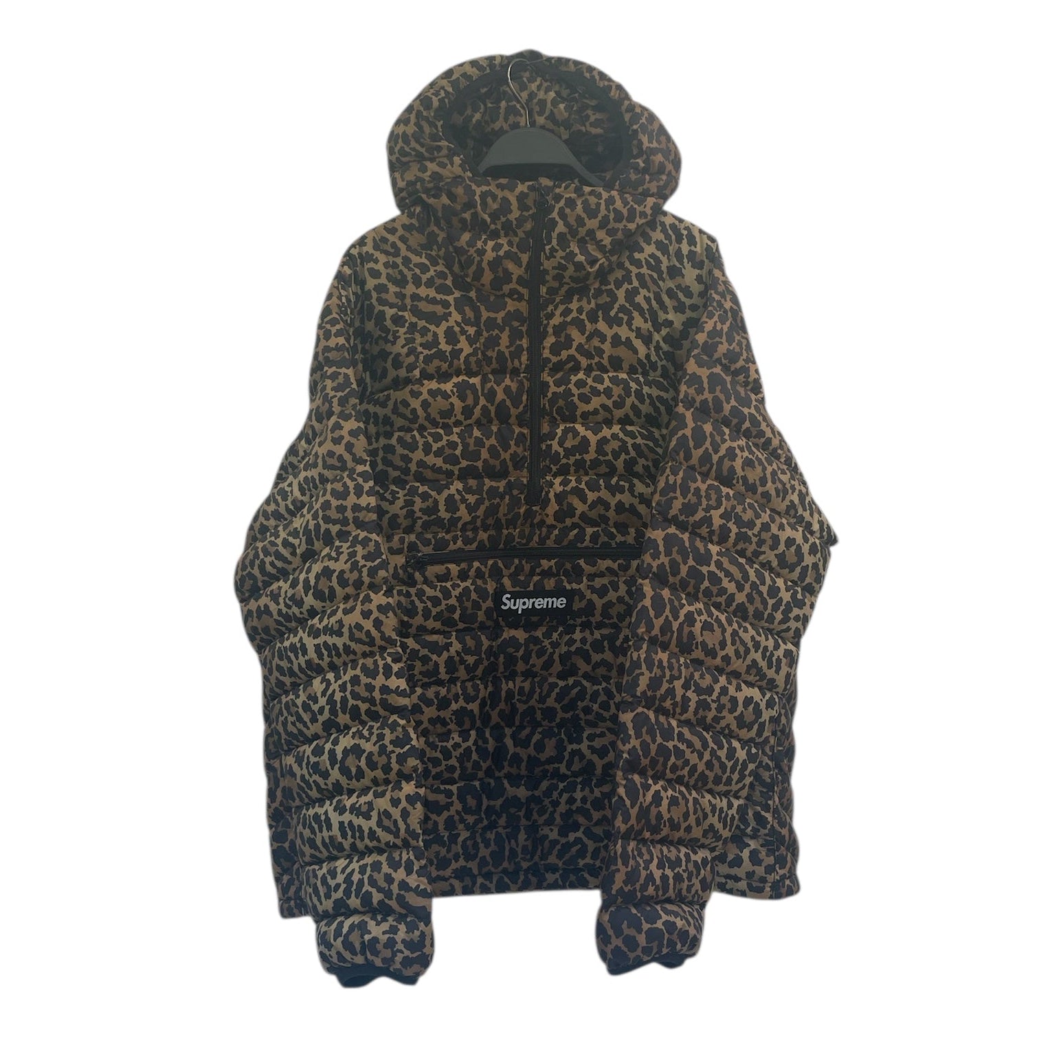 Supreme/Puffer Jkt/L/Nylon/MLT/Animal Pattern/cheetah print view 1