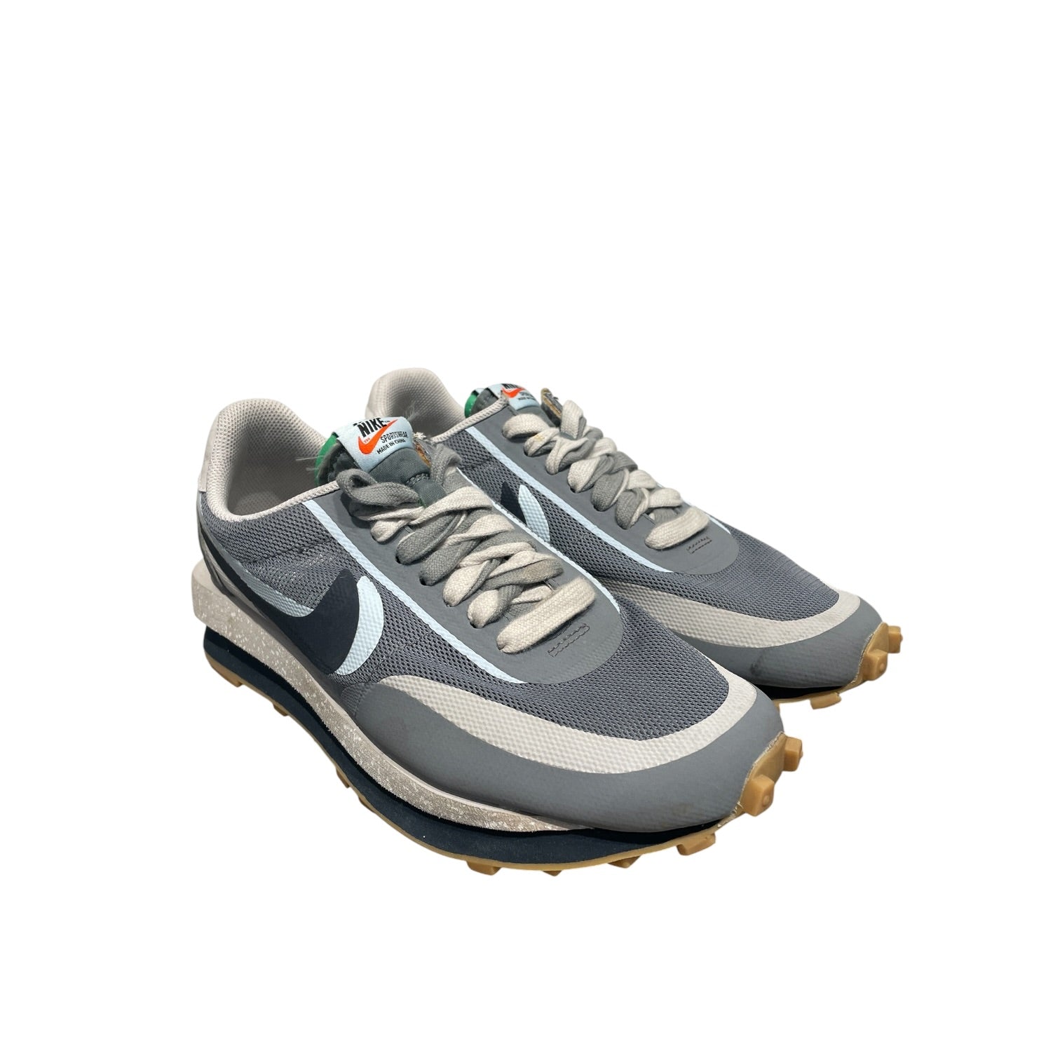 NIKE/Low-Sneakers/US 8.5/Polyester/GRY/waffle view 1