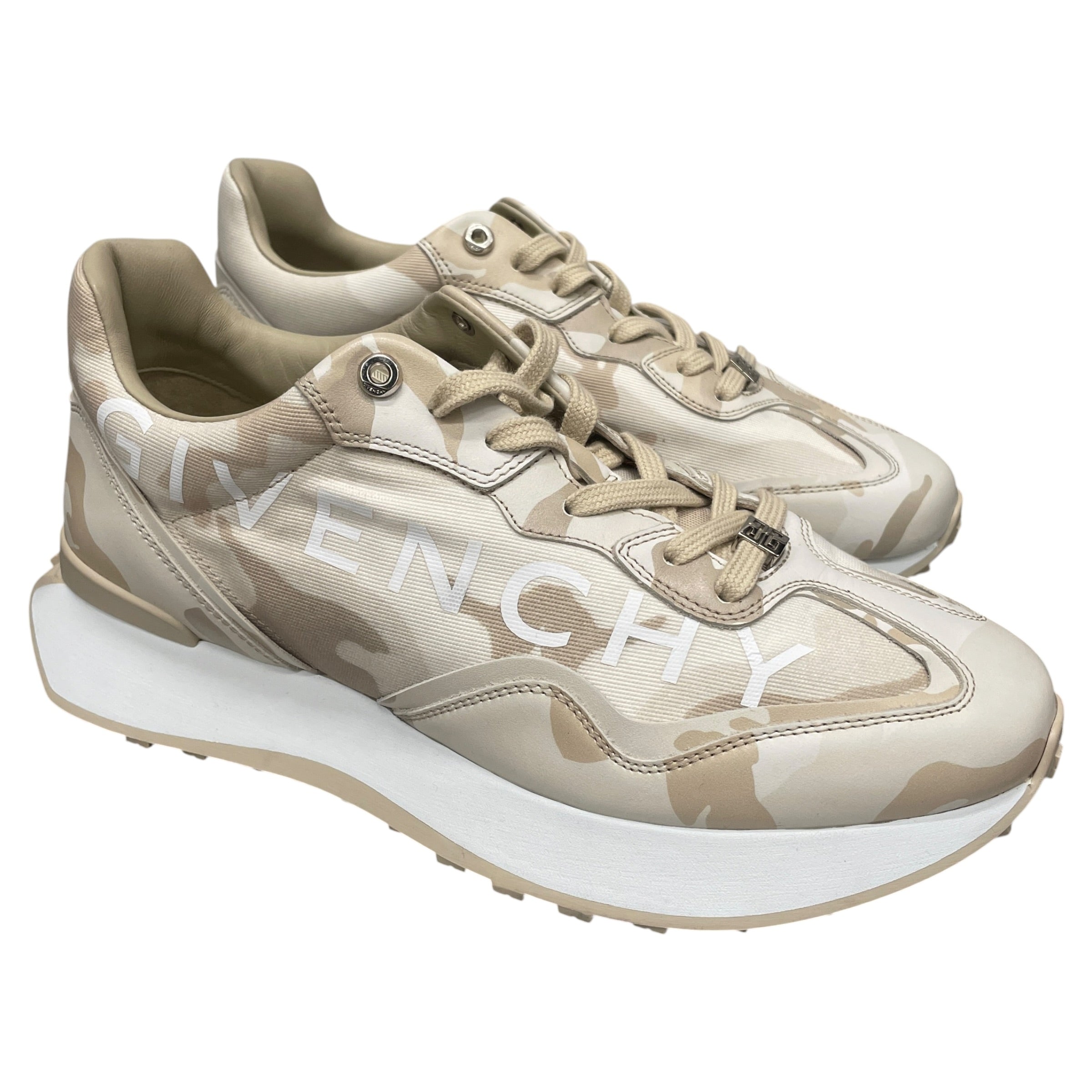 GIVENCHY/Low-Sneakers/EU 42/All Over Print/Cotton/BEG/GIV RUNNER/CAMO PRINT view 1