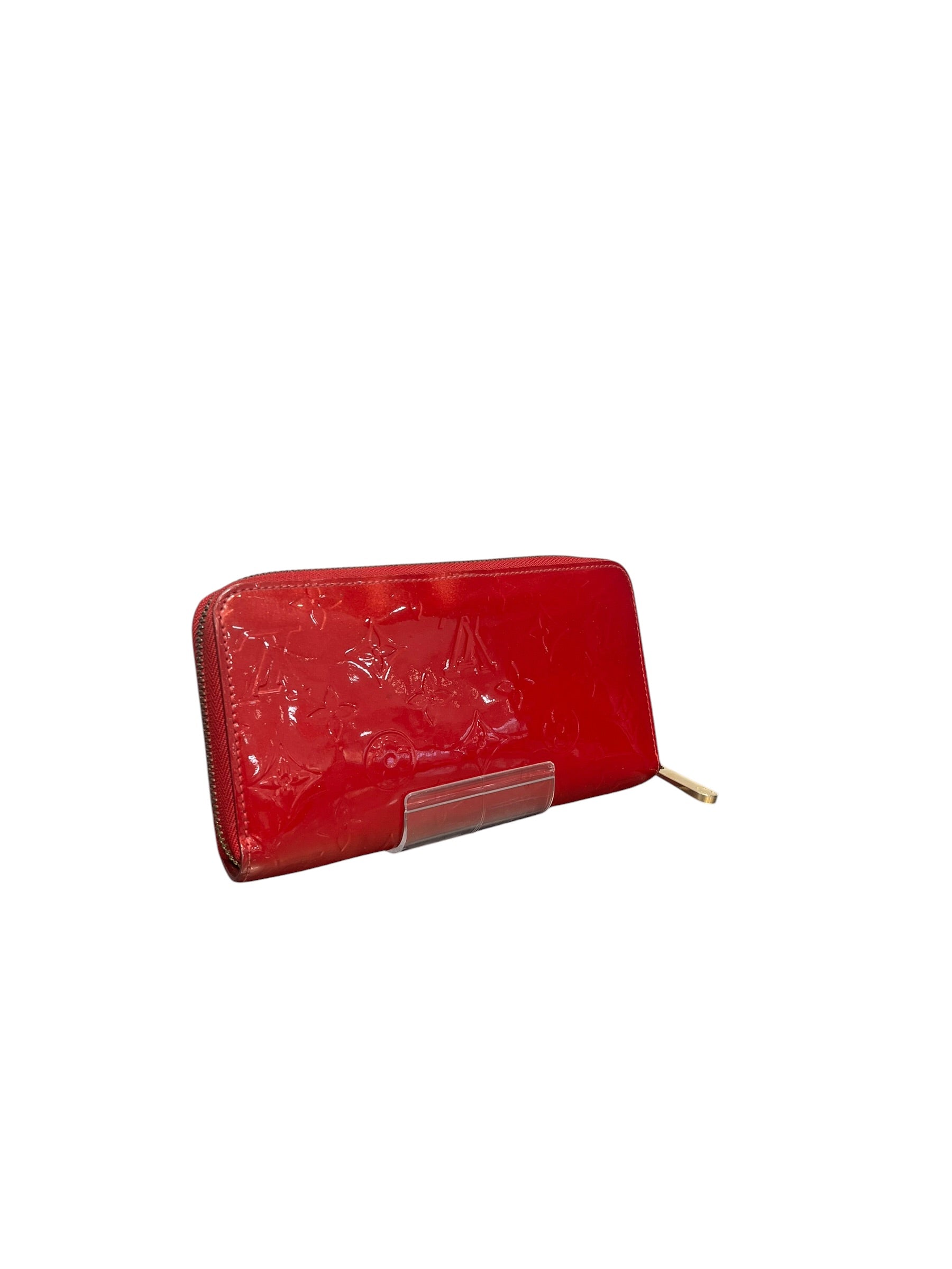 LOUIS VUITTON/Long Wallet/Monogram/Leather/RED/VERNIS view 3