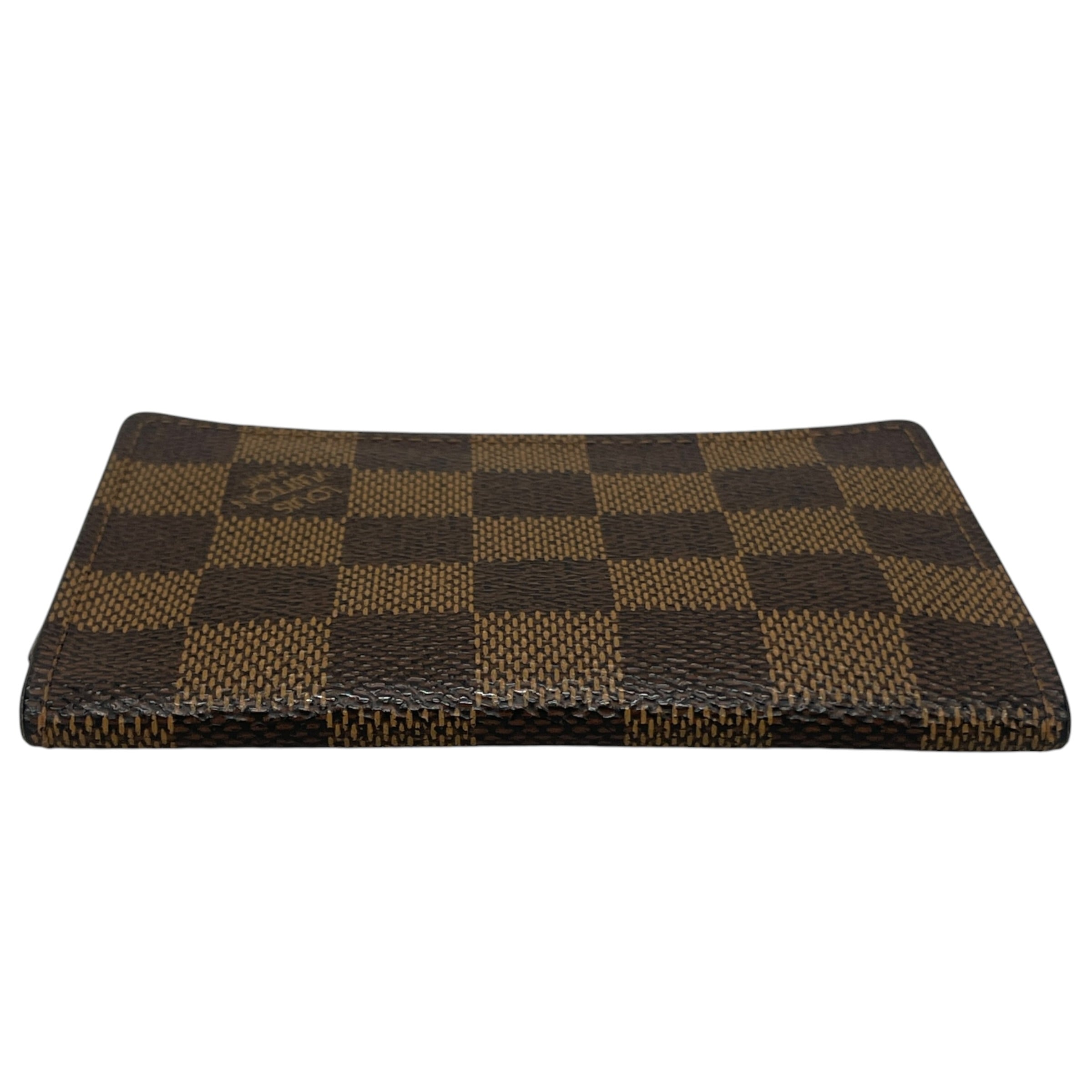 LOUIS VUITTON/Wallet/Leather/BRW/L's/DAMIER CHECK CARDHOLDER view 3
